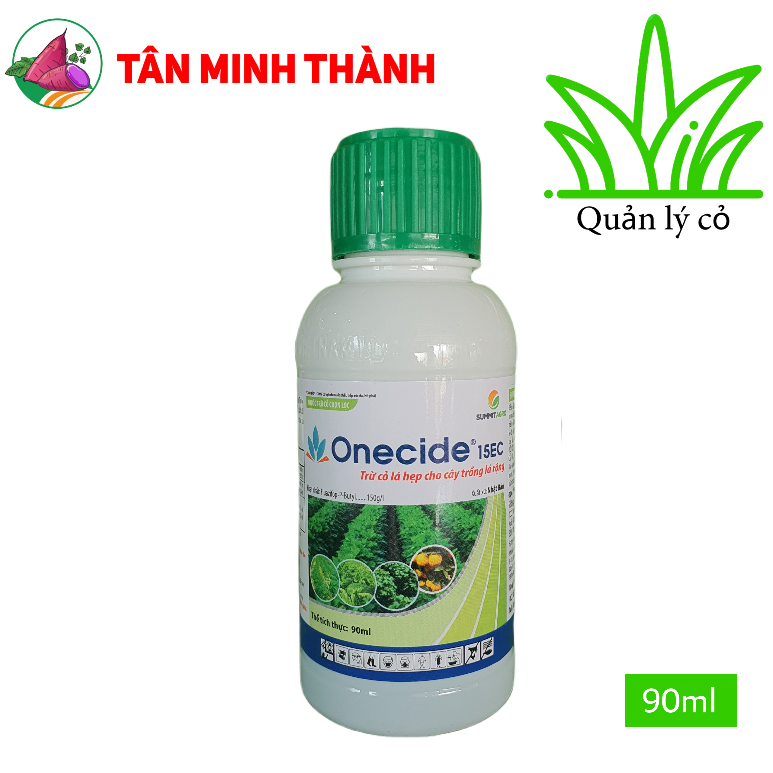 Onecide 15EC - Thuốc trừ cỏ hậu nảy mầm cho khoai lang, đậu nành, dưa hấu, cam, bưởi, đậu phộng