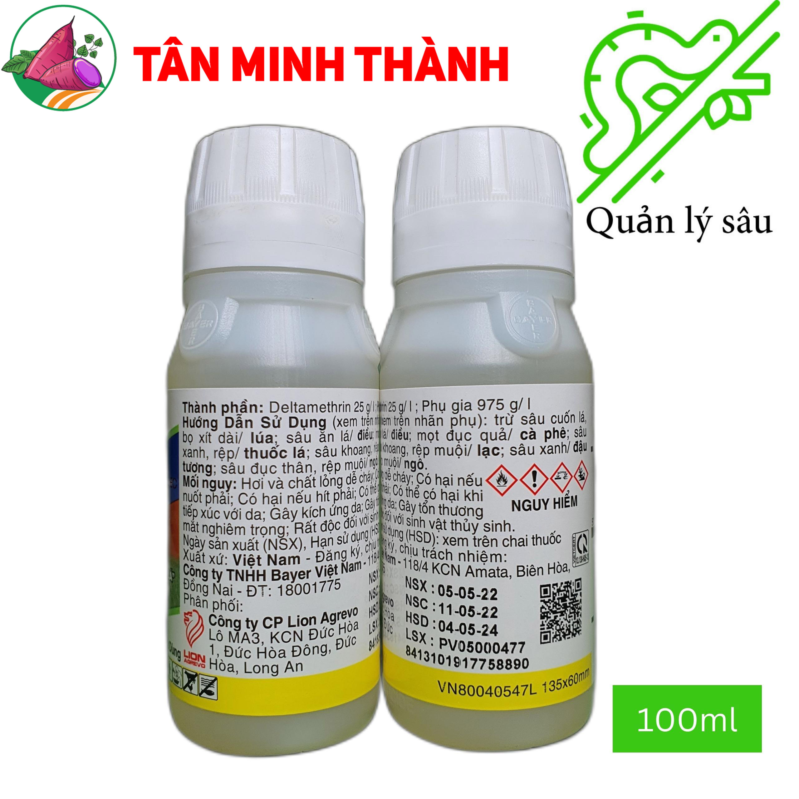 Decis Repel 2.5EC - Thuốc trừ sâu cuốn lá, rầy mềm, rệp muội, mọt đục quả, bọ xít, sâu khoang, sâu đục thân, sâu xanh