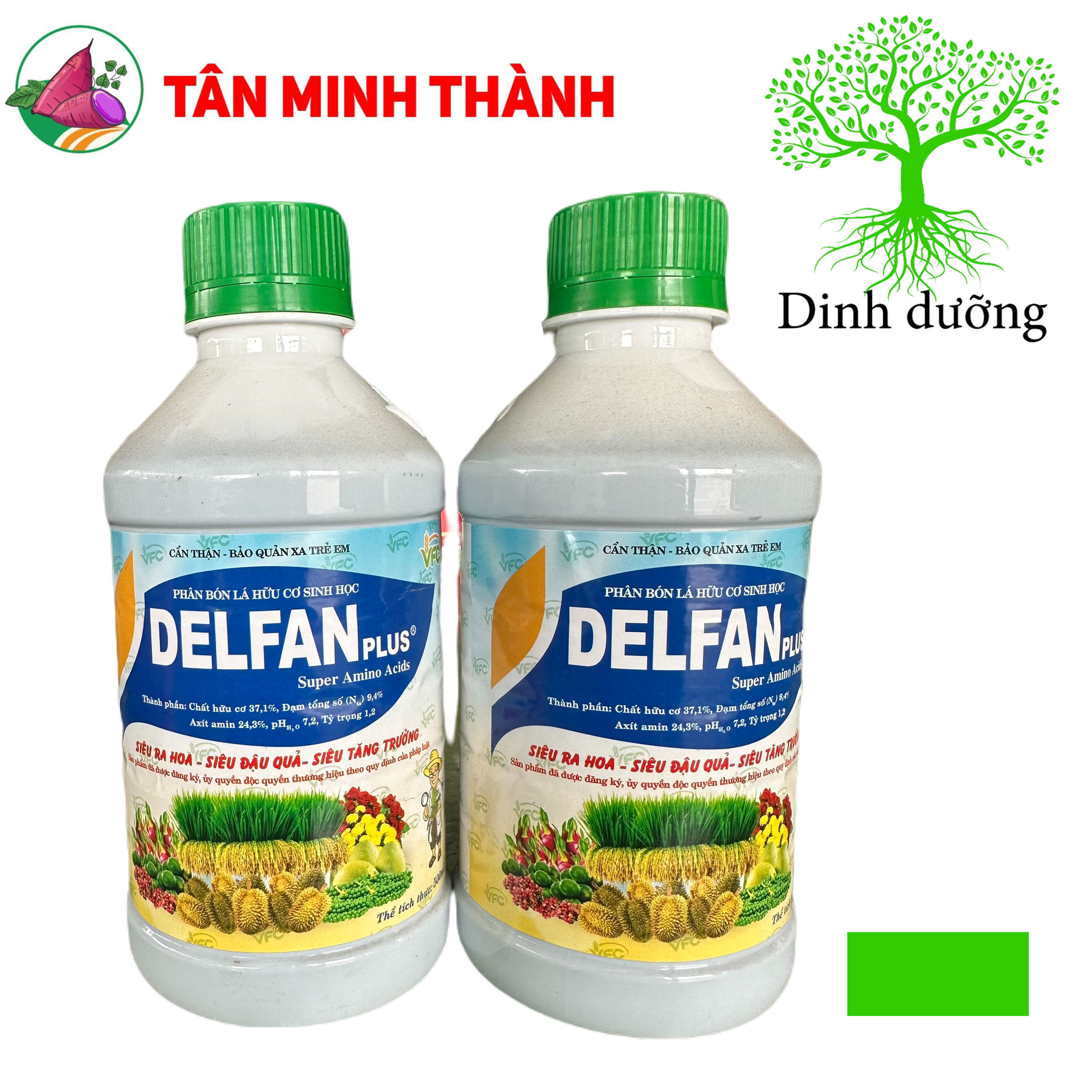 Delfan Plus - Phân hữu cơ sinh học giúp ra hoa, đậu quả, lớn trái