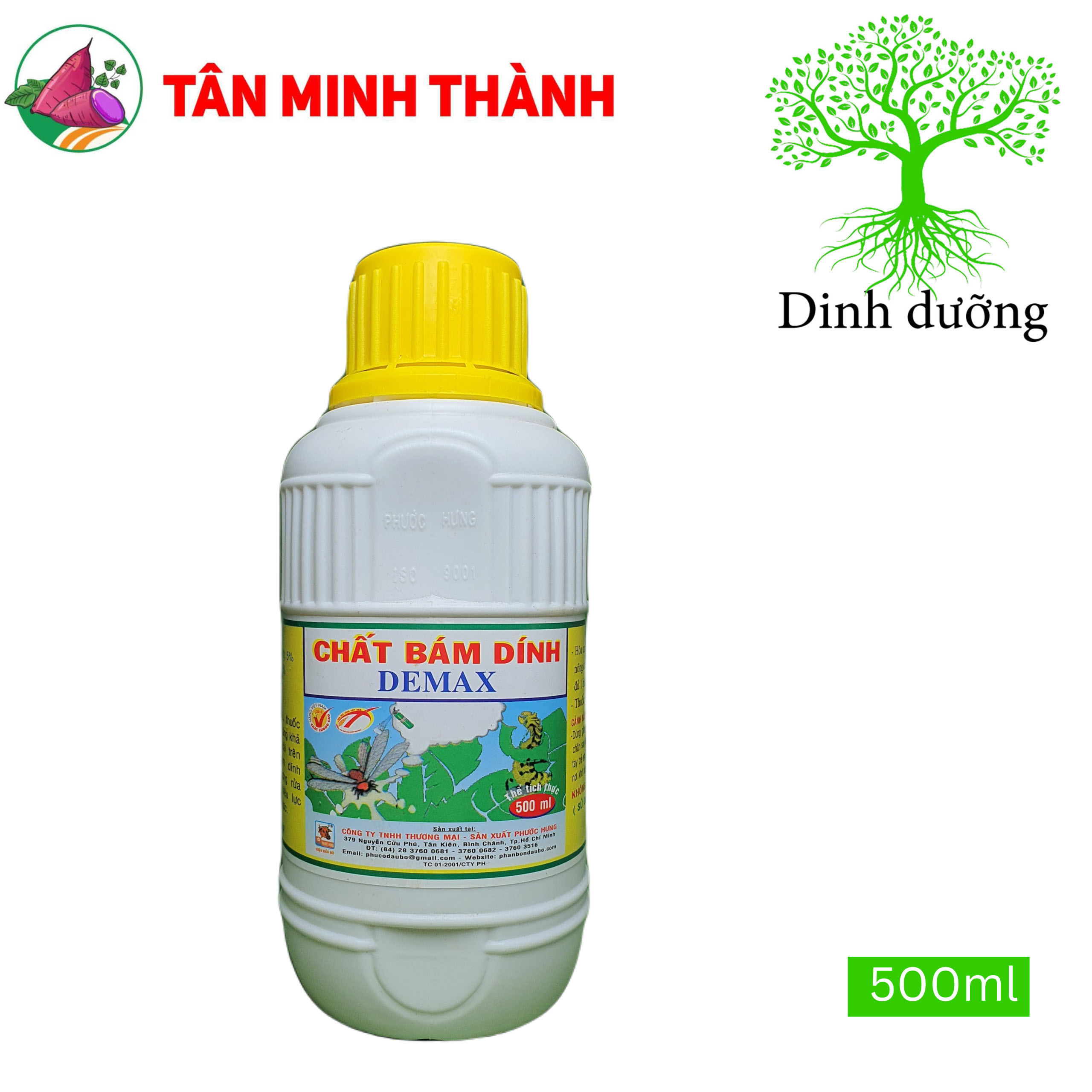 Demax Đầu Bò - Chất trợ lực, bám dính, loang trãi, thấm sâu, trách rửa trôi, tăng hiệu quả quản lý