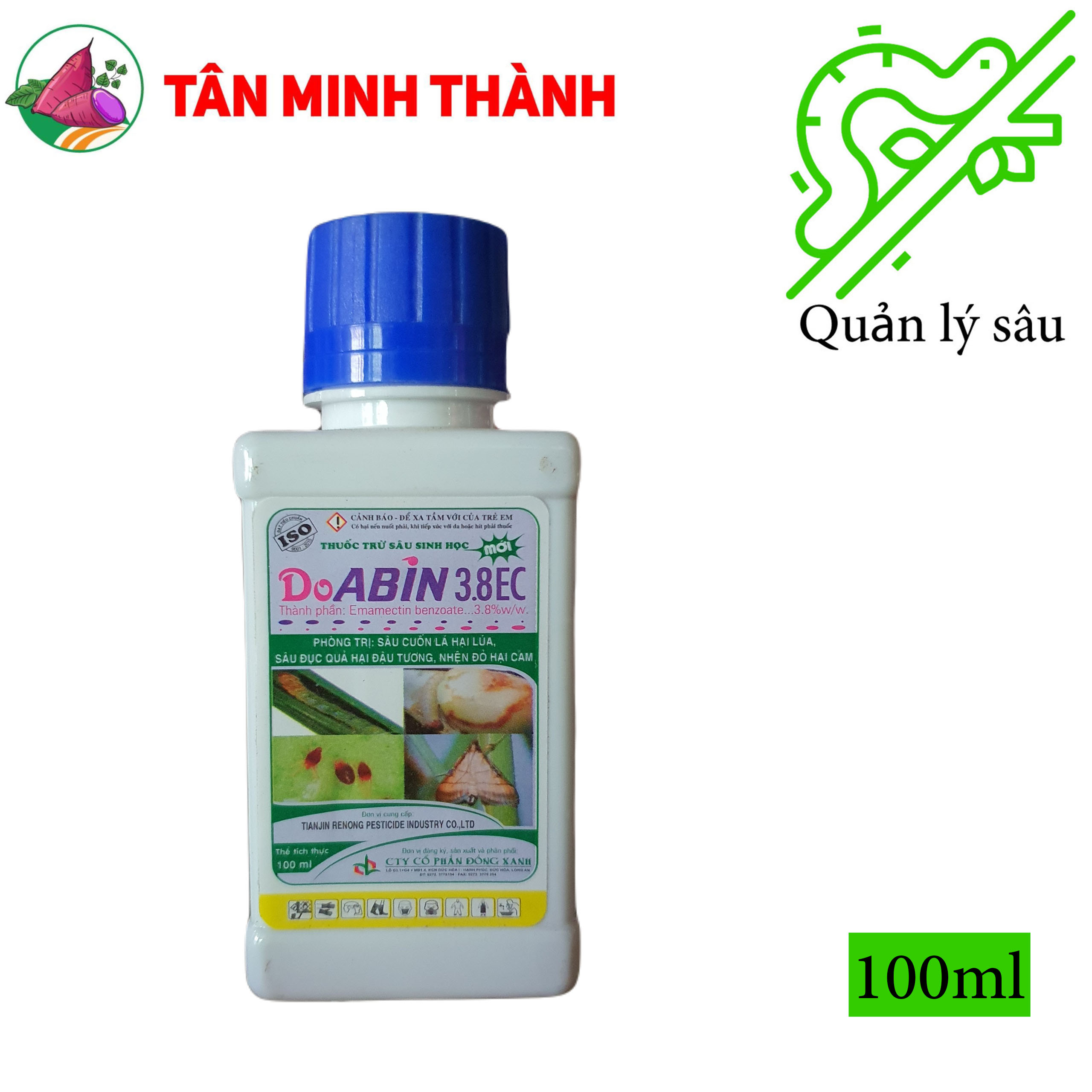 Doabin 3.8EC - Thuốc trừ sâu sinh học đặc trị sâu cuốn lá, nhện đỏ, sâu đục trái, sâu xanh, sâu đất, sâu ăn tạp
