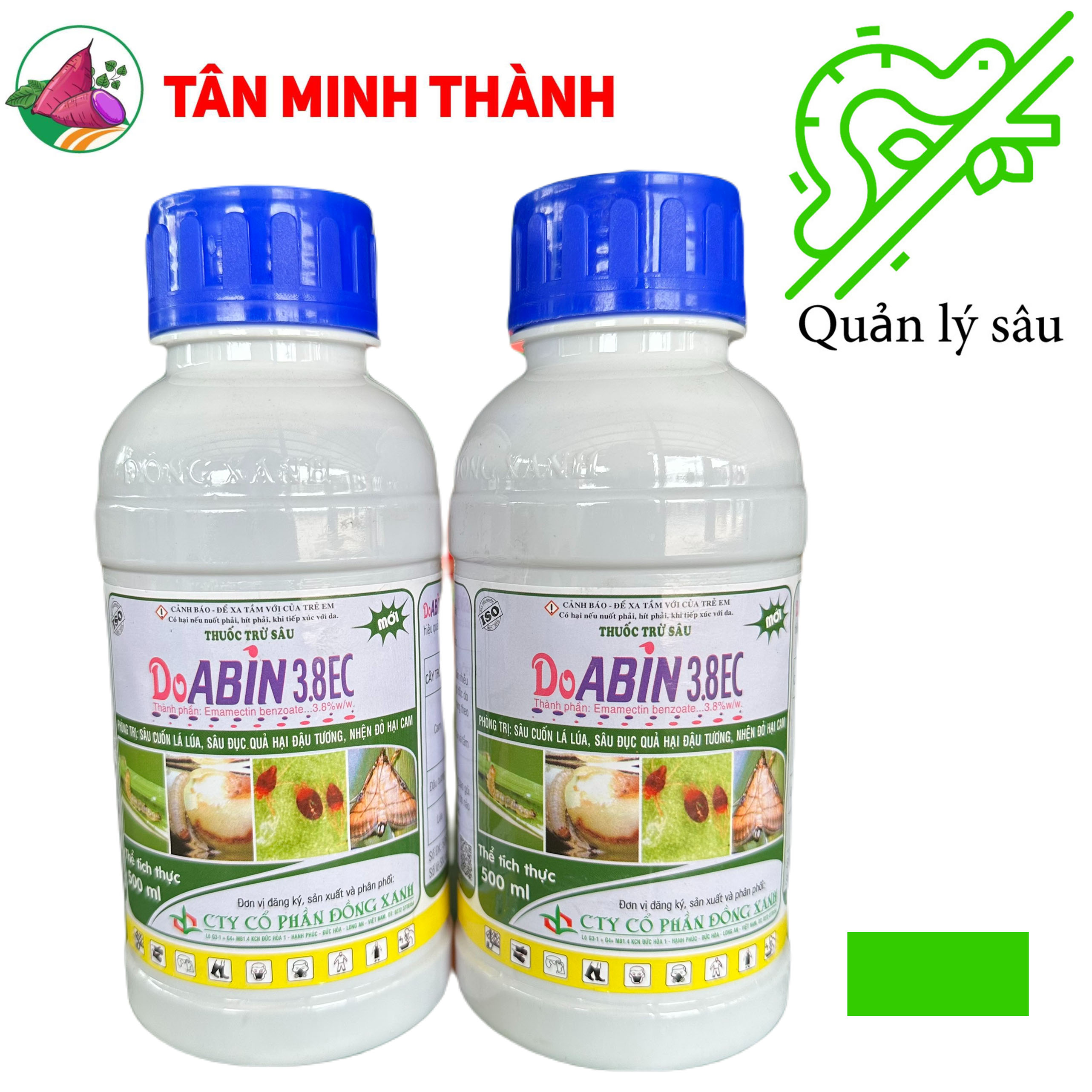 Doabin 3.8EC - Thuốc trừ sâu sinh học đặc trị sâu cuốn lá, nhện đỏ, sâu đục trái, sâu xanh, sâu đất, sâu ăn tạp