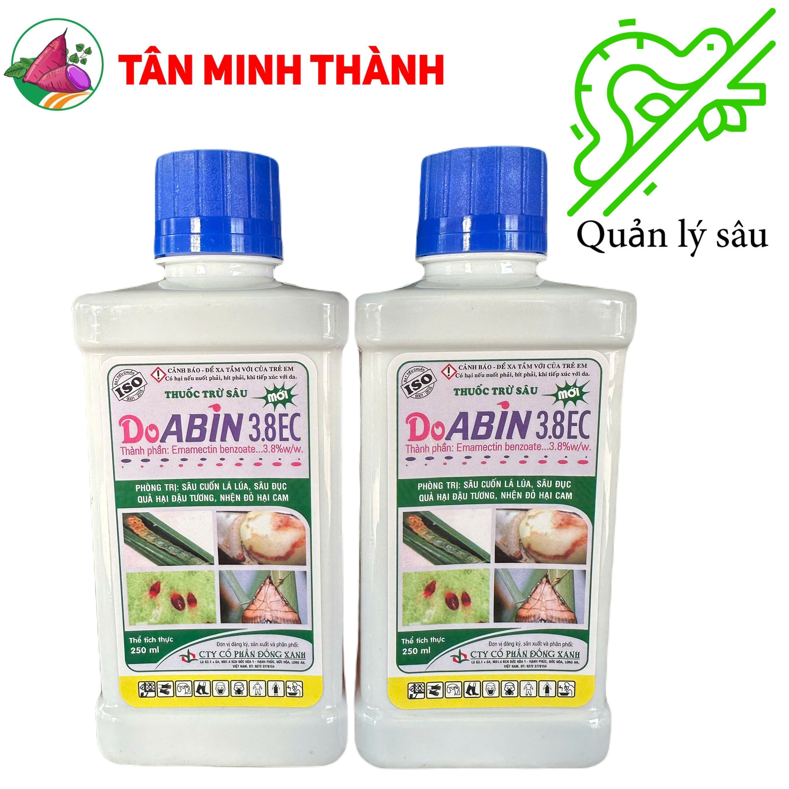 Doabin 3.8EC - Thuốc trừ sâu sinh học đặc trị sâu cuốn lá, nhện đỏ, sâu đục trái, sâu xanh, sâu đất, sâu ăn tạp