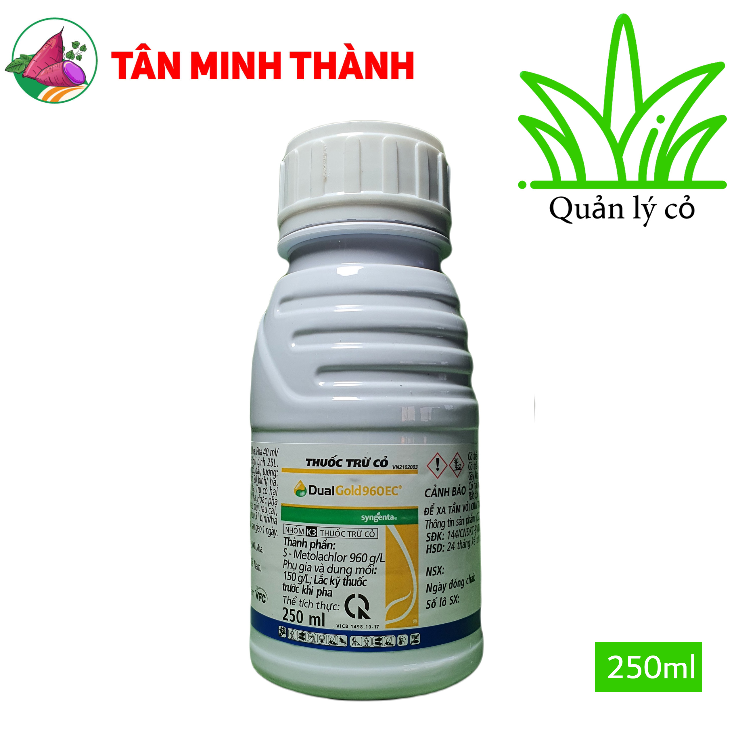 Dual Gold 960EC - Thuốc trừ cỏ tiền nảy mầm cạn cho khoai lang, lạc, đậu phộng, bắp, mía