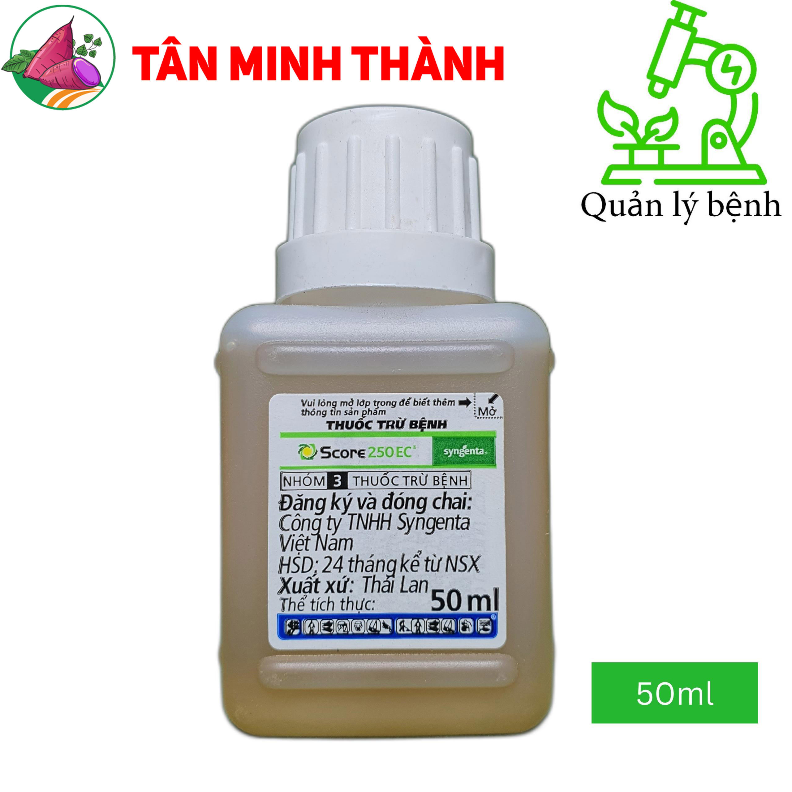Score Syngenta 250EC - Thuốc đặc trị phấn trắng, mốc sương, thán thư, đốm nâu, muội đen, nấm bồ hóng