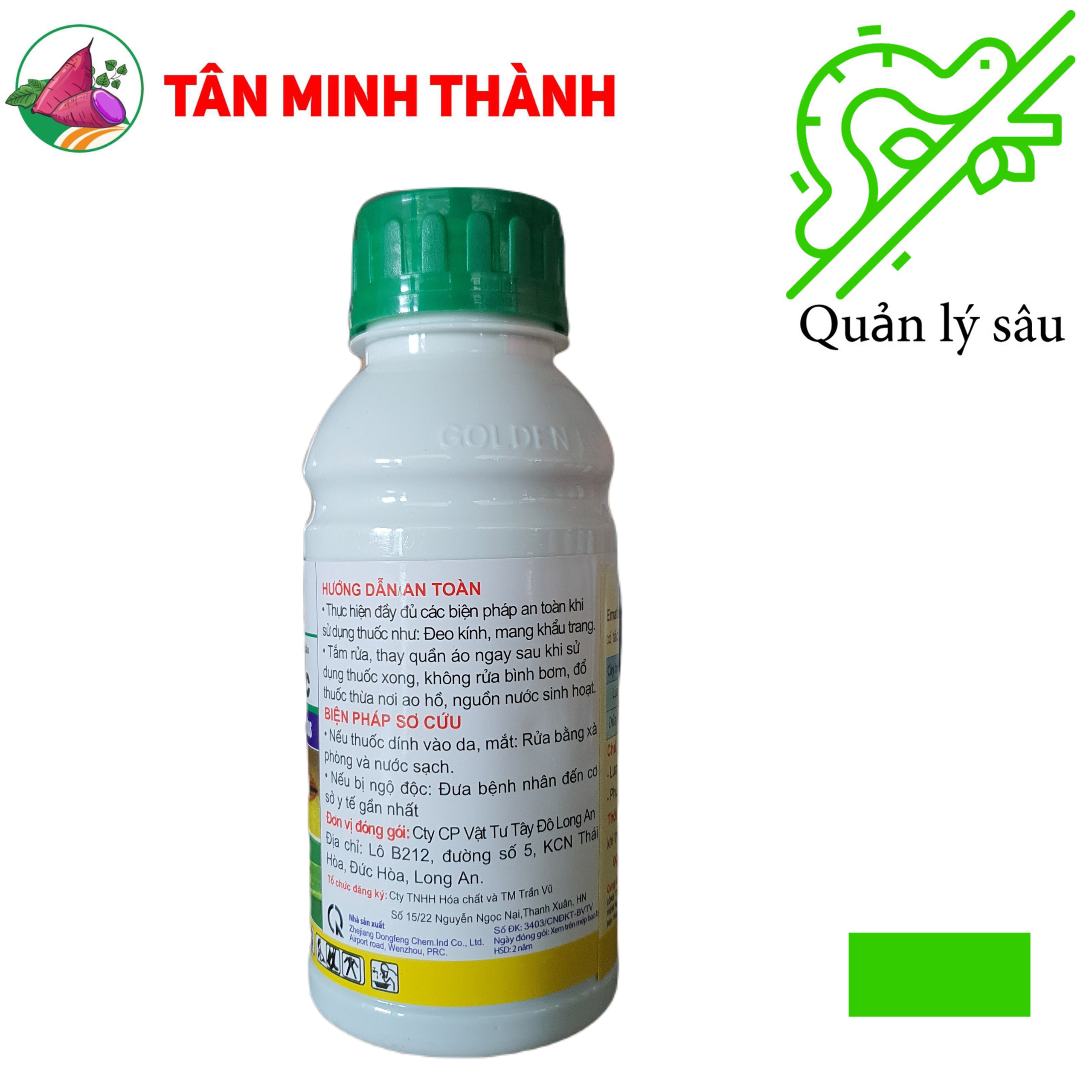 Emathion 55EC - Thuốc đặc trị sâu cuốn lá, bọ trĩ, bù lạch, sâu đục thân, sâu ăn tạp, sâu xanh da lang, sâu đục trái, sâu tơ