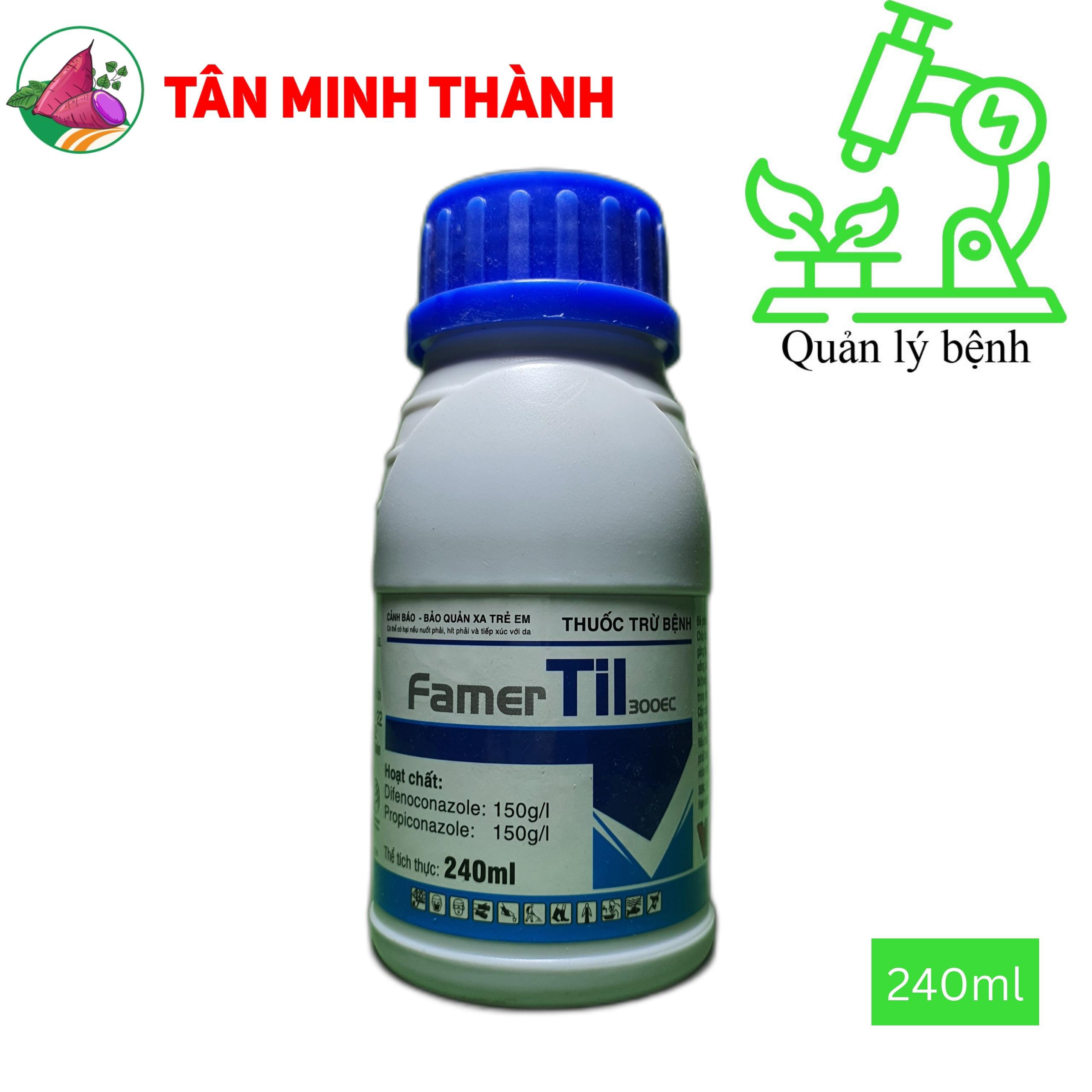 Famer Til 300EC - Thuốc đặc trị lem lép hạt, khô vằn, đốm vằn, vàng lá, rụng lá