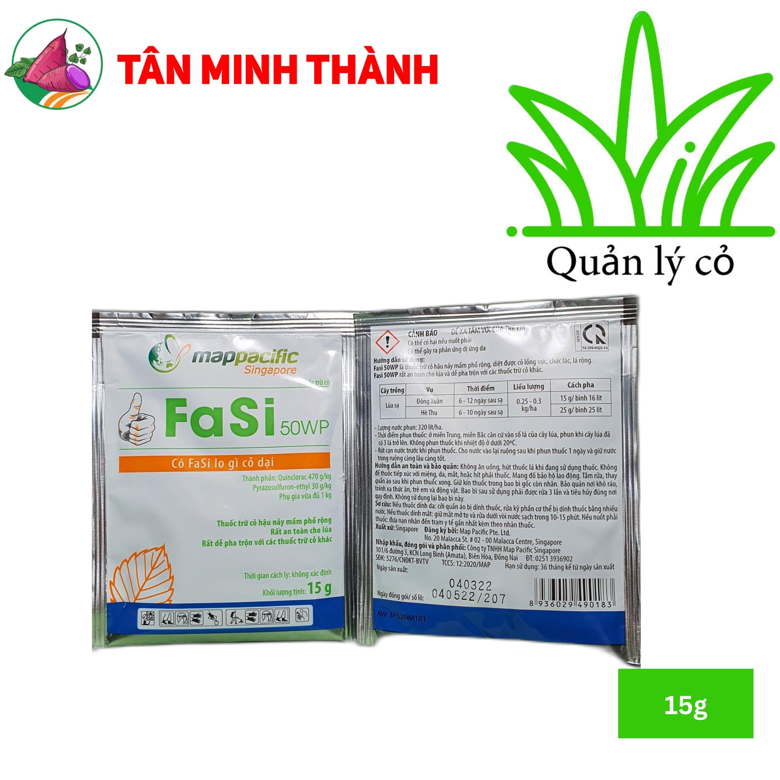 Fasi 50WP - Thuốc đặc trị cỏ lồng vực, cỏ gạo, cỏ chác lác, cỏ lá rộng cho ruộng lúa