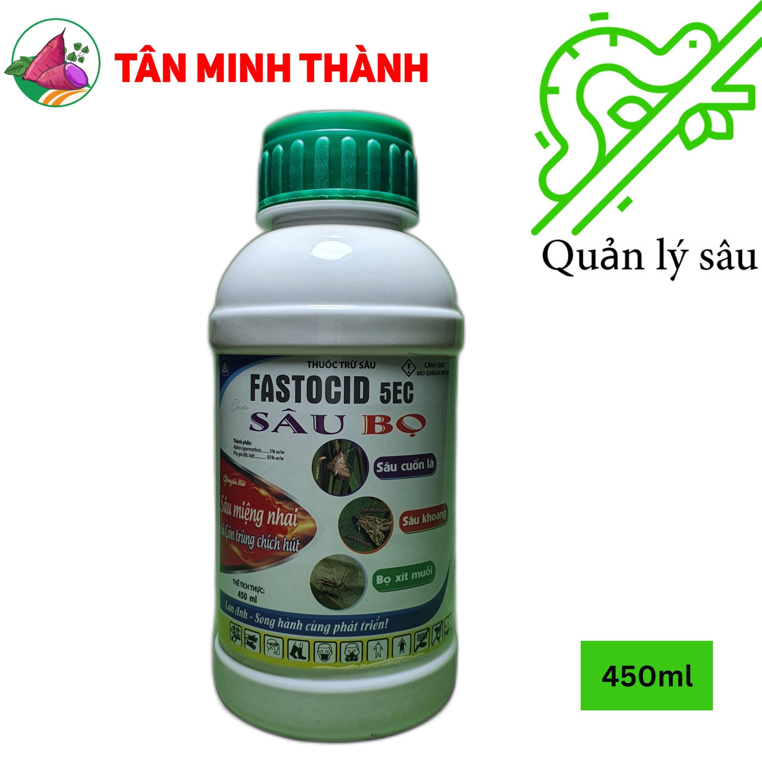 Fastocid 5EC - Thuốc đặc trị sùng khoai lang, bọ nhảy, sâu đục củ, bọ hà, dế trũi, bọ xít, sâu khoang, sâu cuốn lá