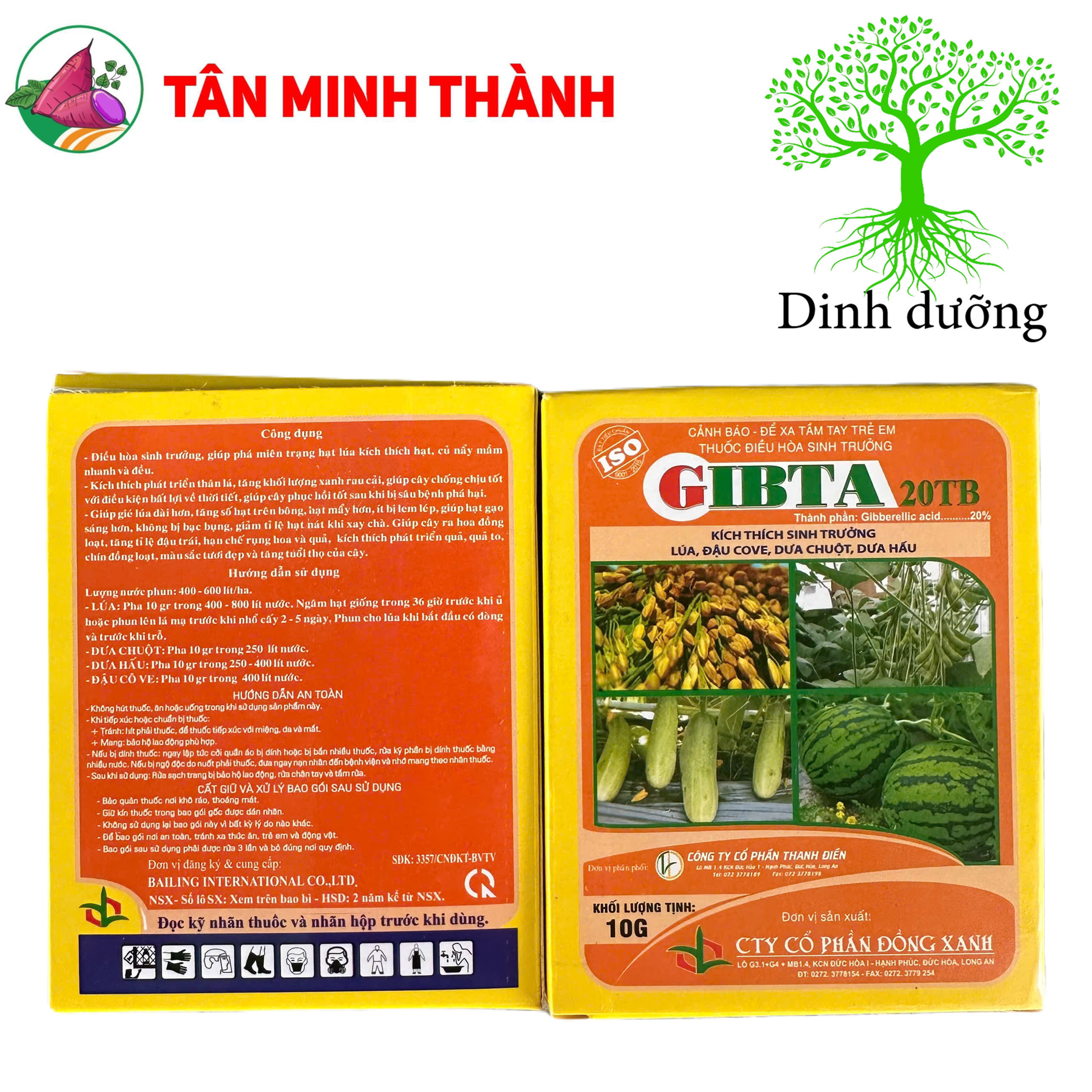 Ga3 Cao Cấp Gibta T20 - Thuốc kích thích sinh trưởng, to trái, vọt đọt
