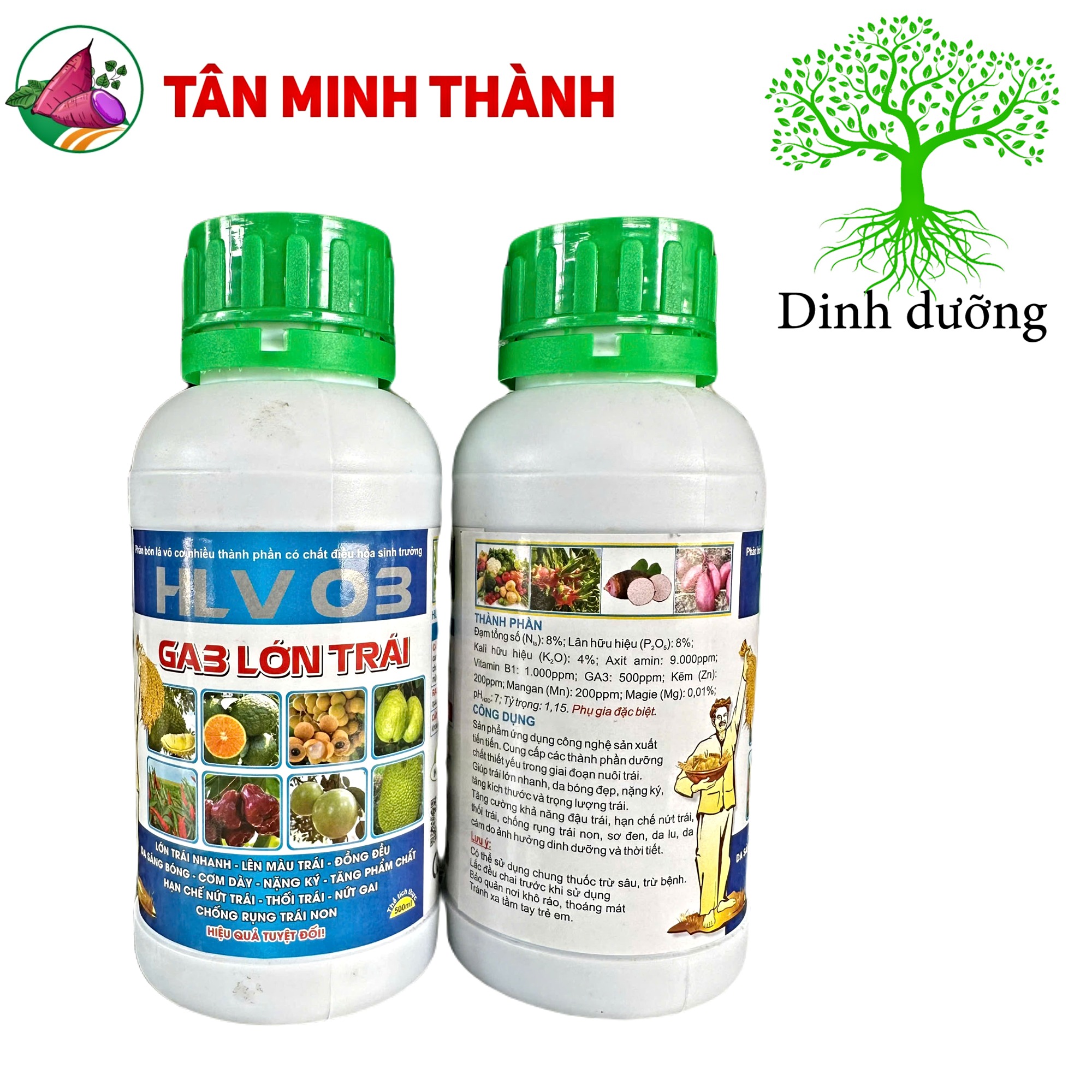 Ga3 Lớn Trái HLV 03 - Thuốc to trái, lên màu, nặng ký, cơm dầy
