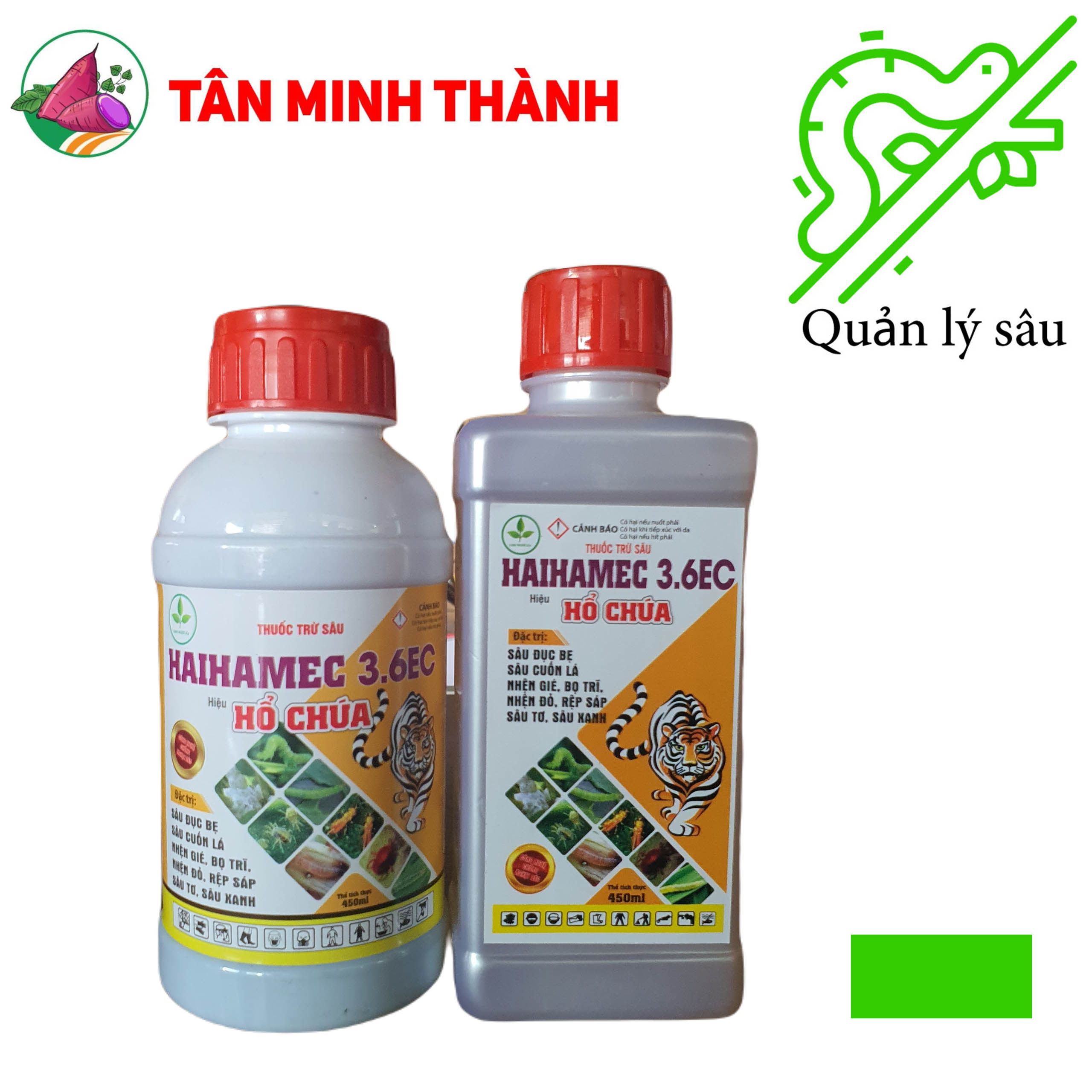 Haihamec 3.6EC Hổ Chúa Nước Trong - Thuốc trừ sâu sinh học đặc trị sâu đục bẹ, sâu cuốn lá, nhện gié, bọ trĩ, nhện đỏ, rệp sáp, sâu tơ, sâu xanh