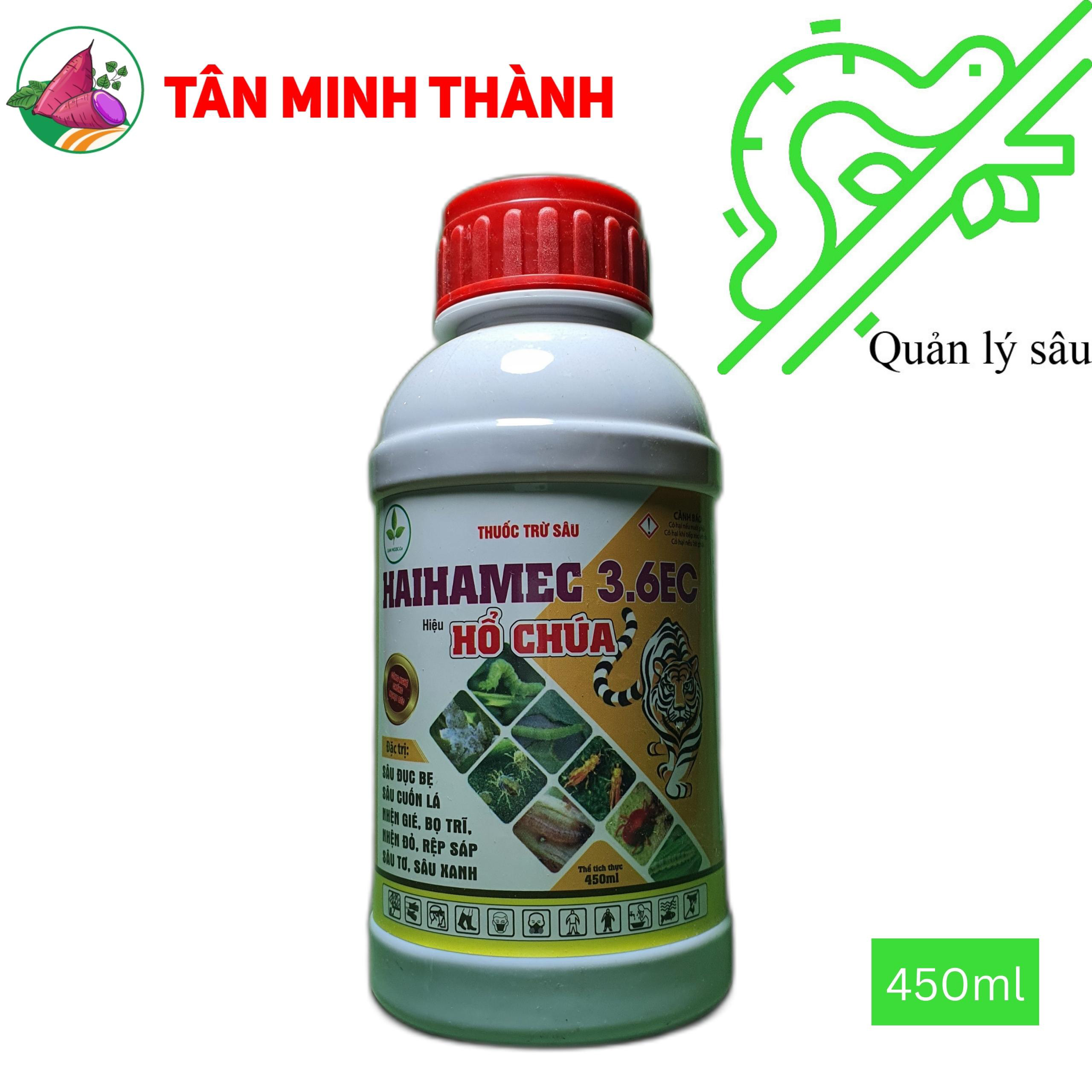 Haihamec 3.6EC Hổ Chúa Đục - Thuốc trừ sâu sinh học đặc trị sâu đục bẹ, sâu cuốn lá, nhện gié, bọ trĩ, nhện đỏ, rệp sáp, sâu tơ, sâu xanh
