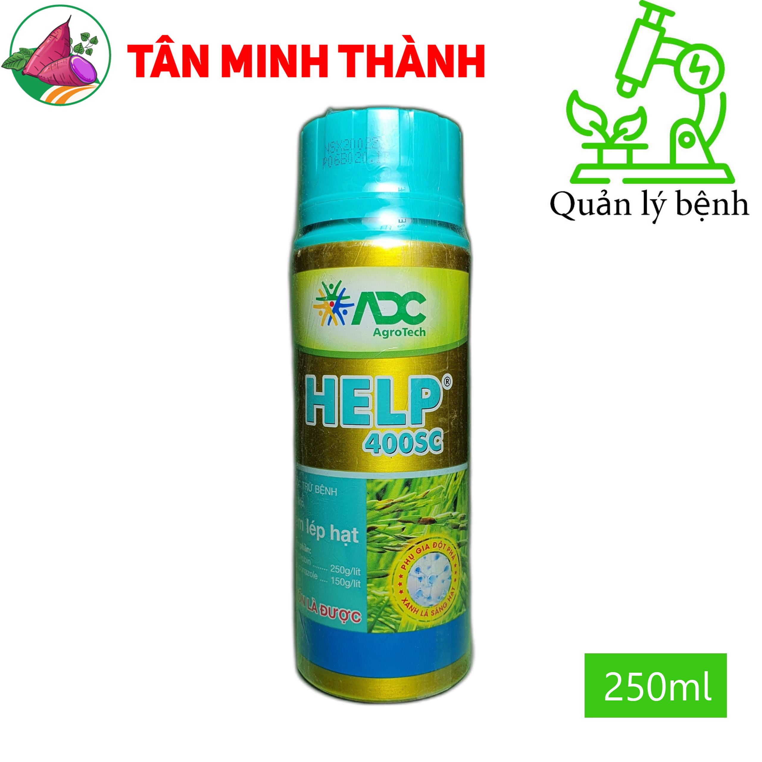 Help ADC 400SC - Thuốc đặc trị lem lép hạt, đạo ôn lá, đạo ôn cổ bông, khô vằn, thán thư