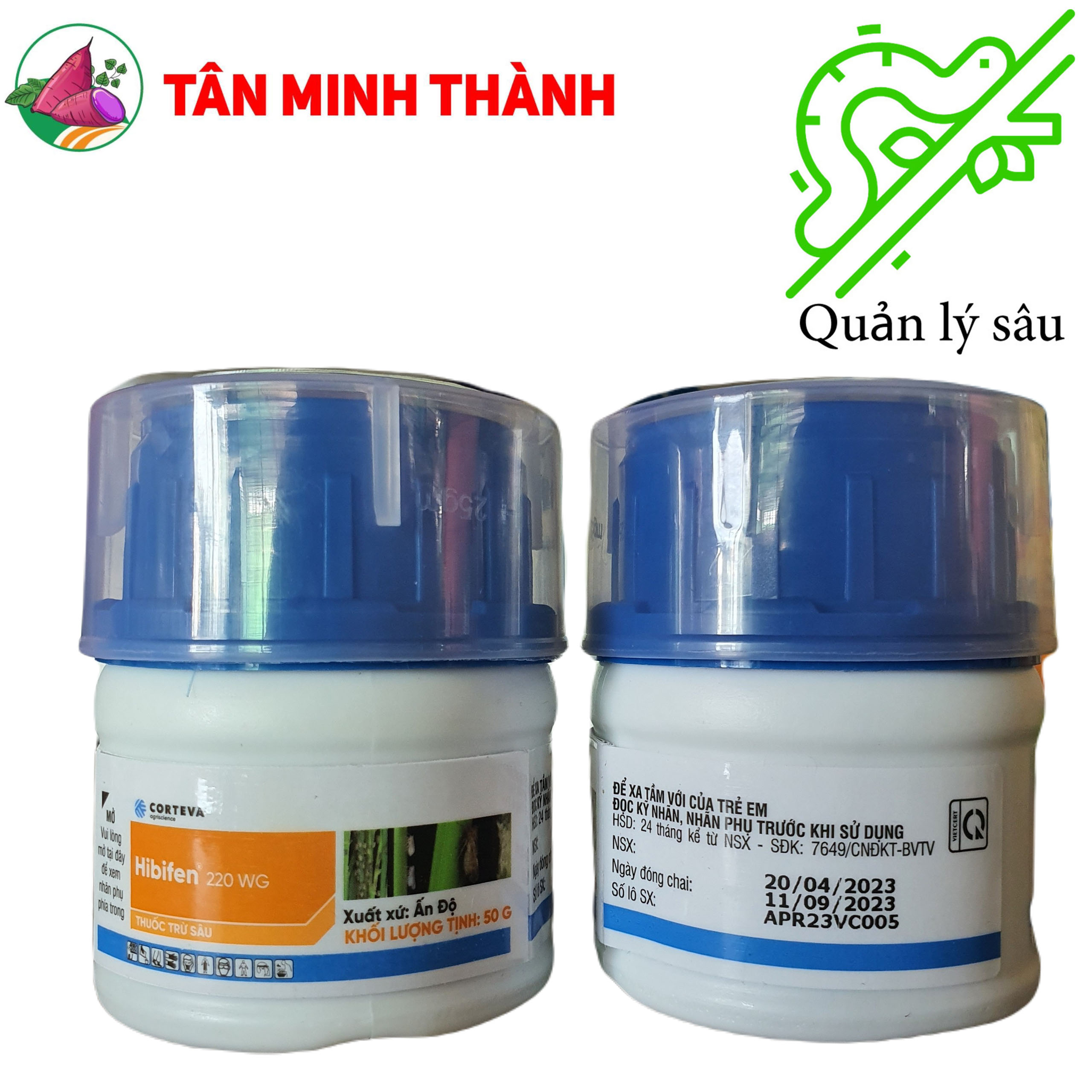 Hibifen 220WG - Corteva - Thuốc đặc trị rầy nâu, bọ trĩ, rệp sáp, sâu vẽ bùa, dòi đục lá, rầy xanh