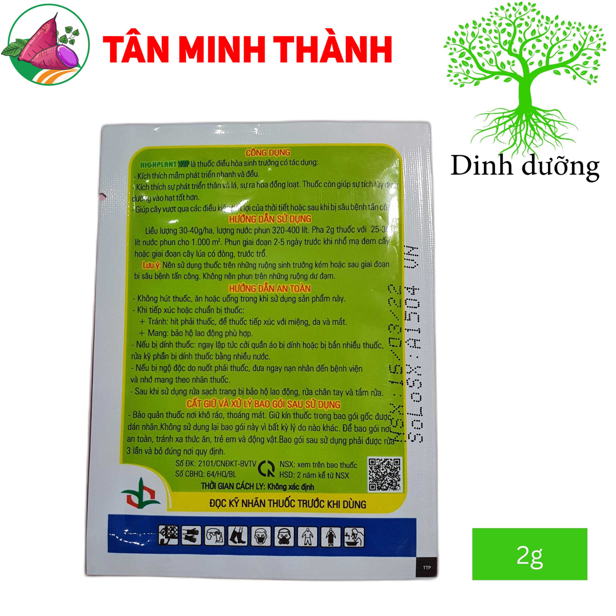 Highplant 10WP - Thuốc điều hòa sinh trưởng, làm dài lóng, phát triển mầm, bung chồi