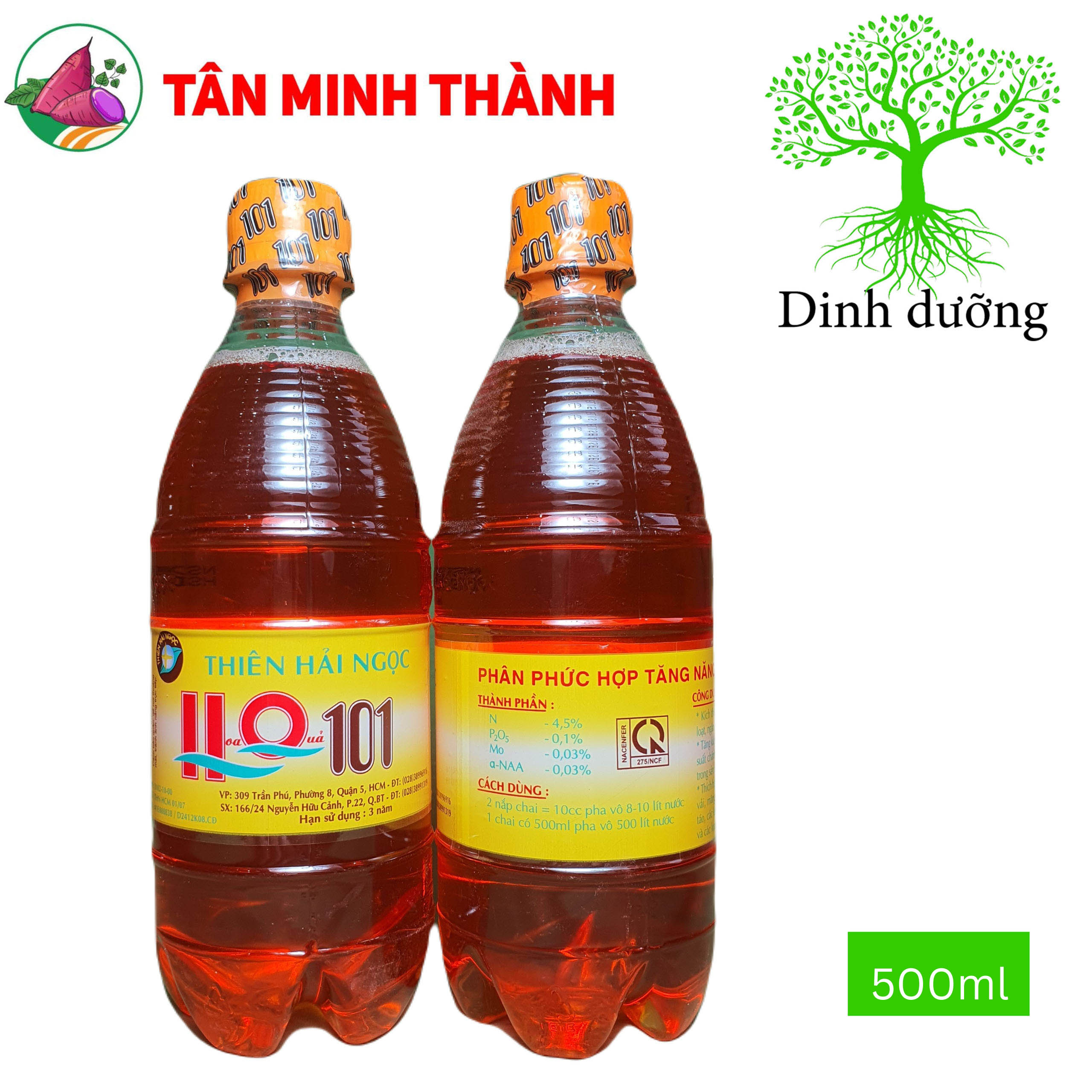 HQ 101 Thiên Hải Ngọc - Kích thích ra hoa đồng loạt, chống rụng hoa, rụng trái, tăng năng suất, nặng ký
