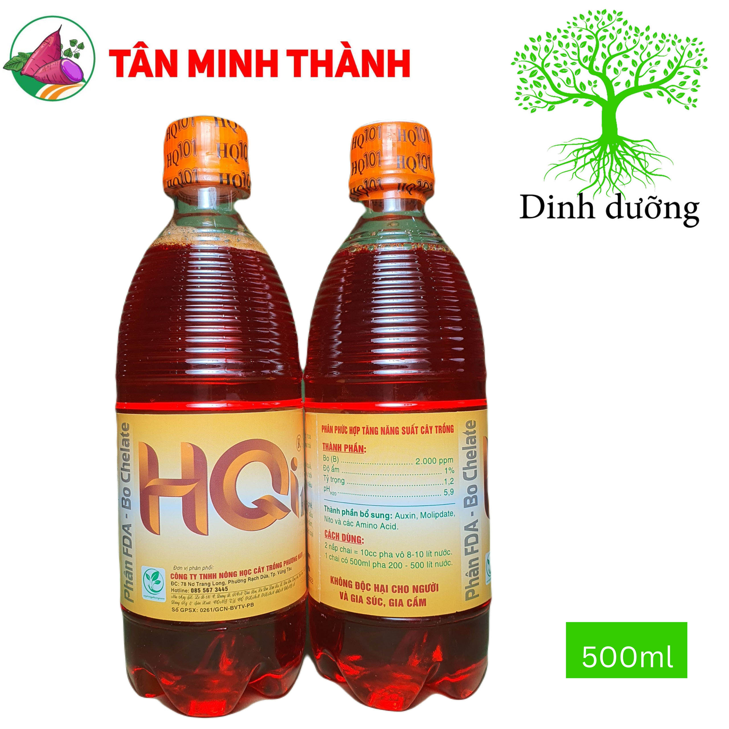 HQ 101 Bo - Giúp cây ra hoa đồng loạt, chống rụng hoa, rụng trái, nặng ký, tăng năng suất