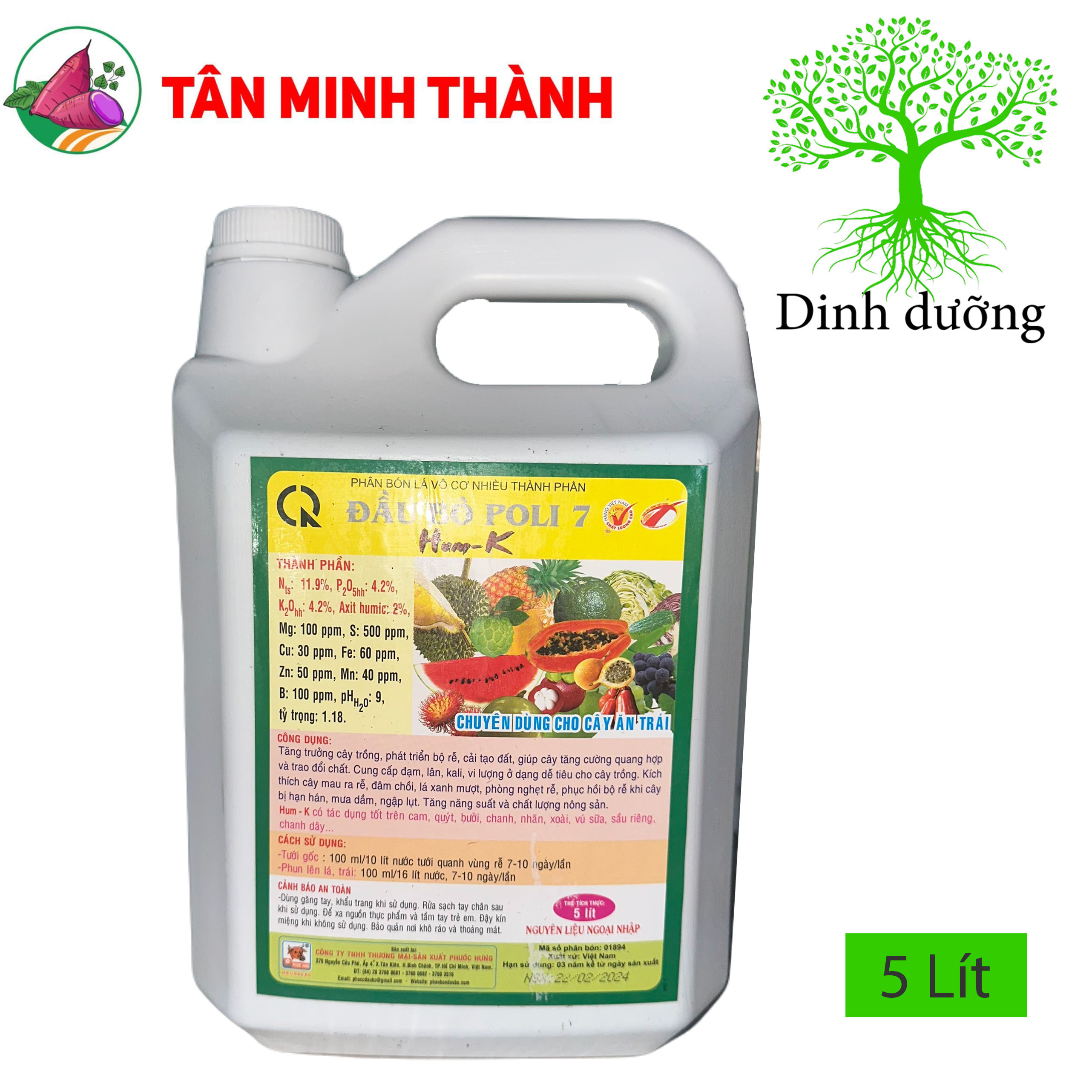 Hum-K - Thuốc kích thích ra rễ cực mạnh, đâm chồi, xanh lá, dày lá