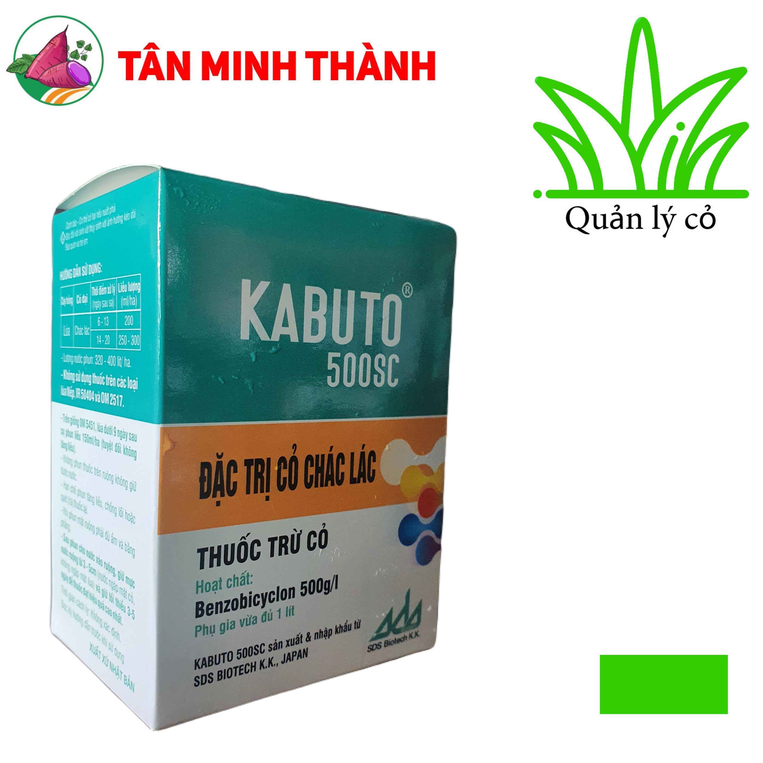 Kabuto 500SC - Tân Thành - Thuốc đặc trị diệt cỏ chác lác cho ruộng lúa