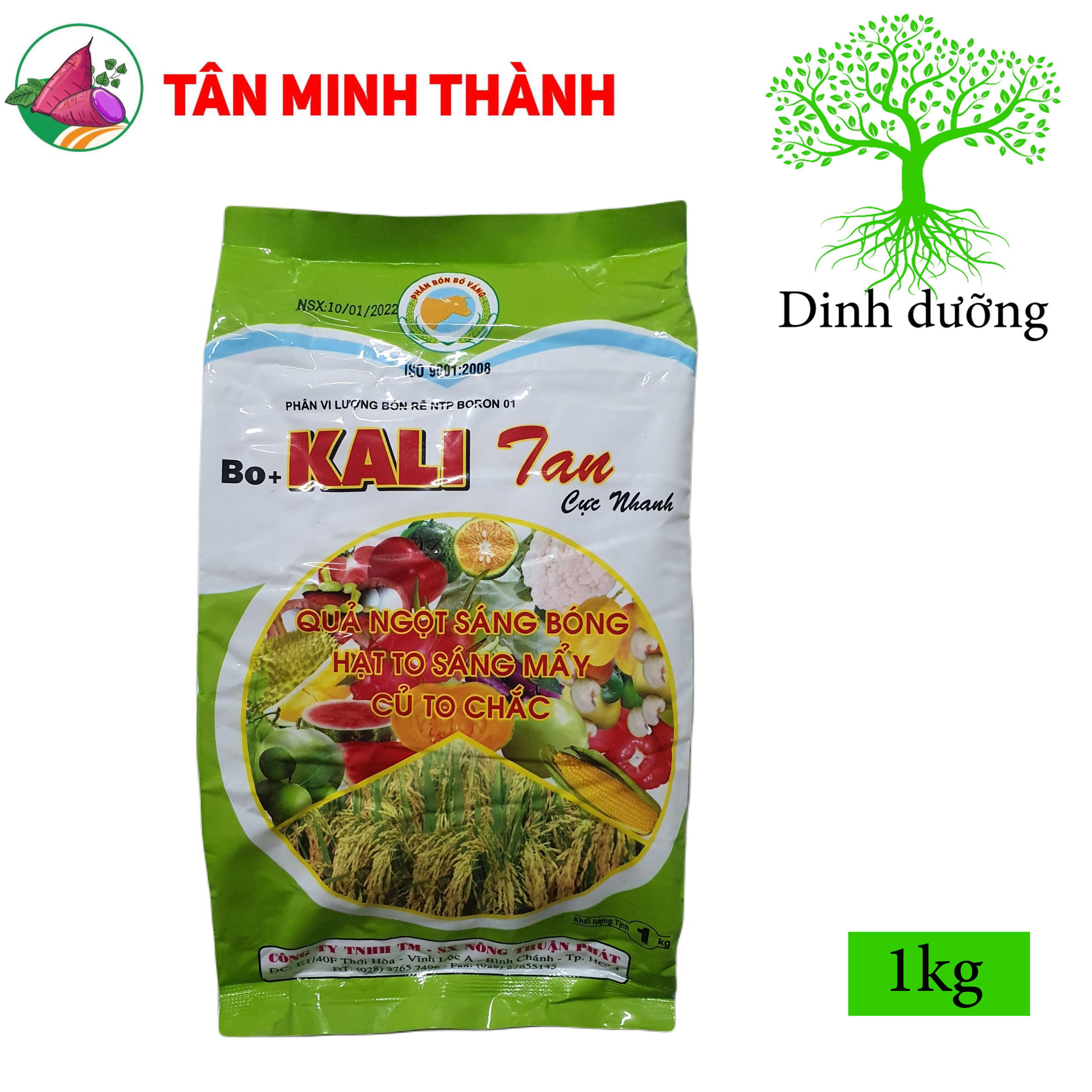 Kali Sulphate - Thuốc to củ, lớn trái, nặng ký, đẹp màu, vô gạo