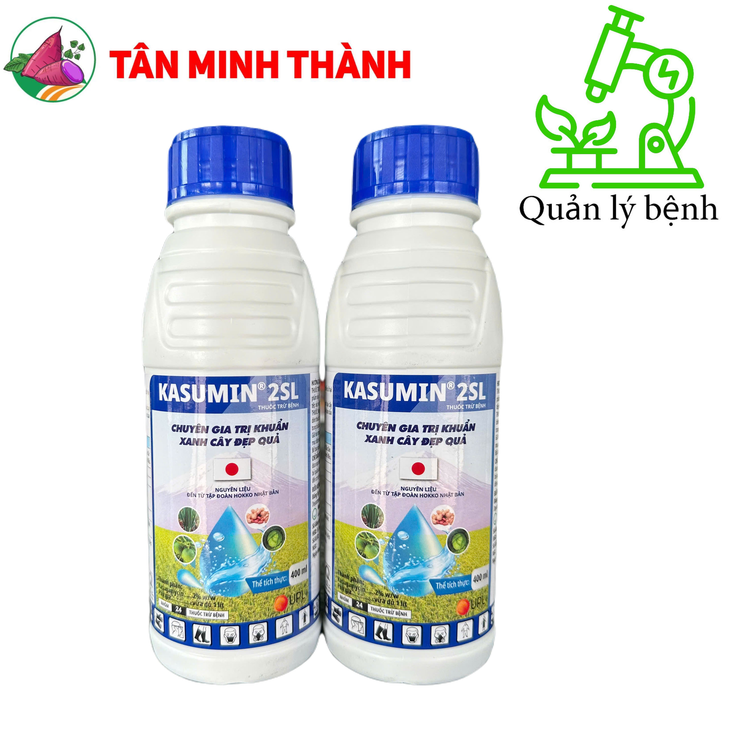 Kasumin 2SL - Thuốc trừ bệnh vàng lá vi khuẩn, đốm lá, đốm sọc, đen lép hạt, thối nhũn