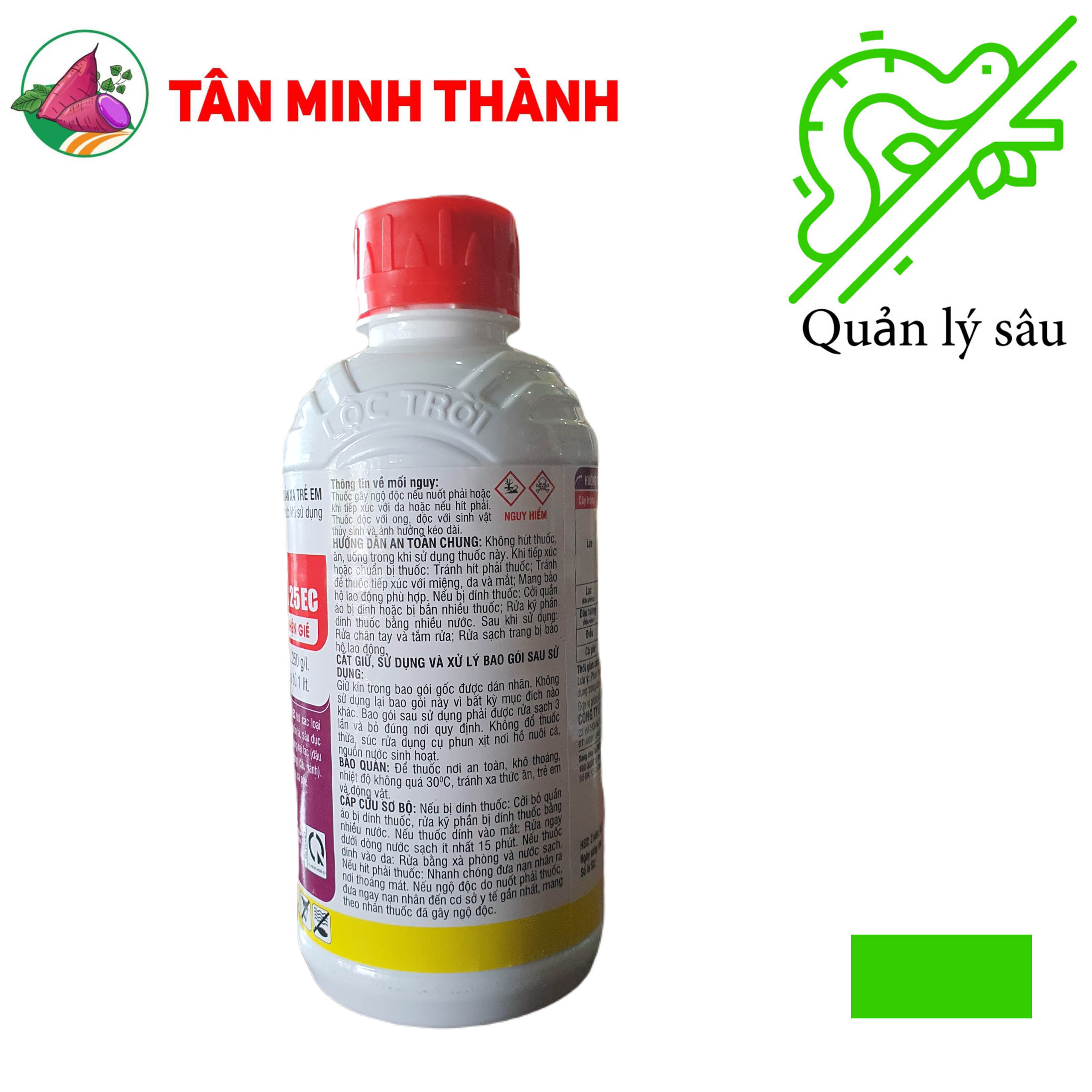 Kinalux 25EC - Thuốc đặc trị sâu cuốn lá, nhện gié, sâu đục bẹ, sâu phao, sâu khoang, sâu ăn tạp, sâu đục ngon, rệp muội