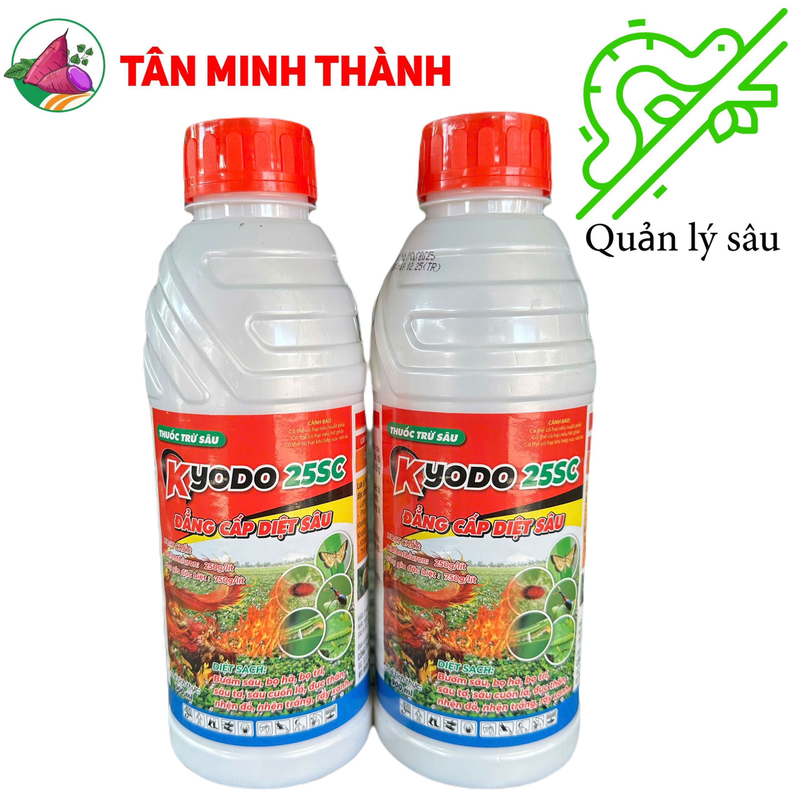 Kyodo 25SC Đẳng Cấp Diệt Sâu - Thuốc trừ bướm sâu, bọ hà, bọ trĩ, sâu tơ, sâu cuốn lá, sâu đục thân, nhện đỏ, nhện trắng