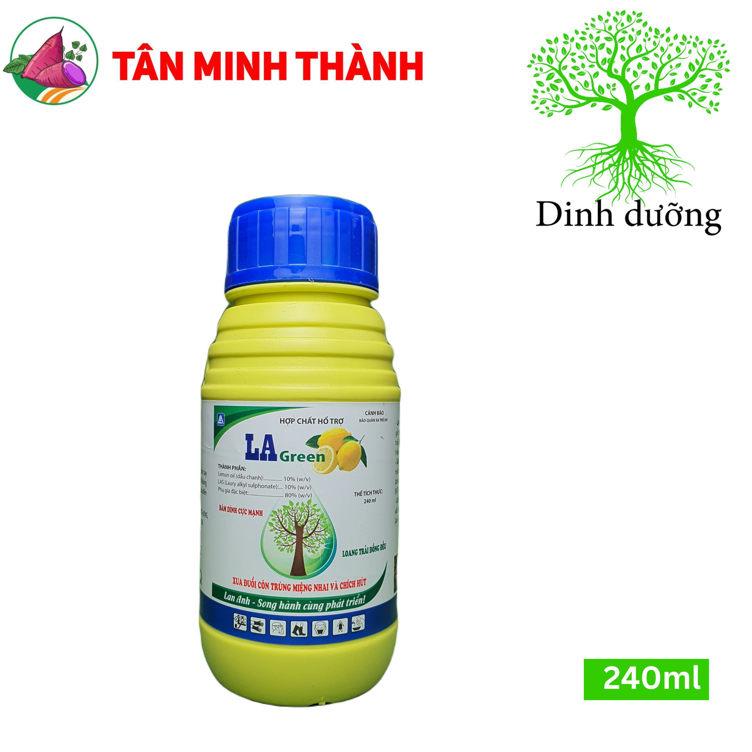 LA Green - Chất trợ lực, bám dính, thấm sâu, loang trãi, giảm rửa trôi, trừ sâu rầy, tạo sắc tố