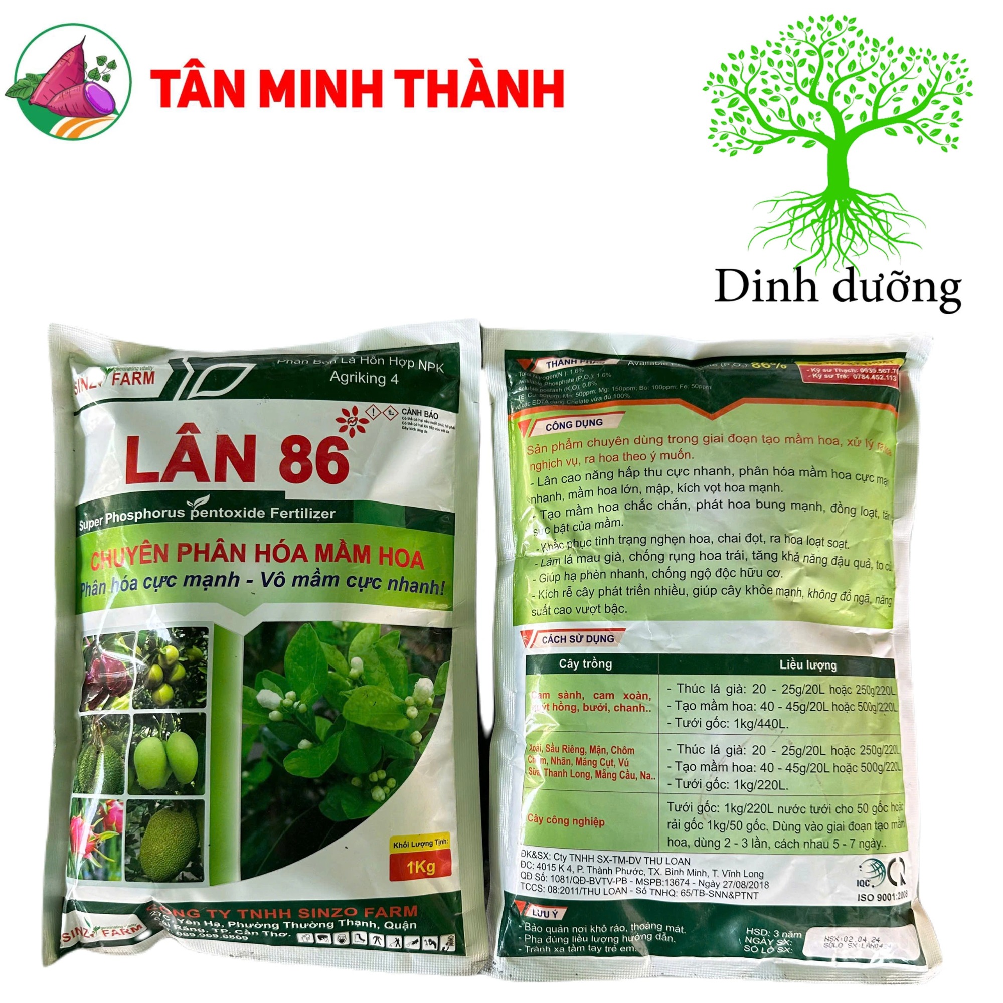 Lân 86 Agriking 4 - Thuốc phân hóa mầm hoa, ra hoa nghịch vụ