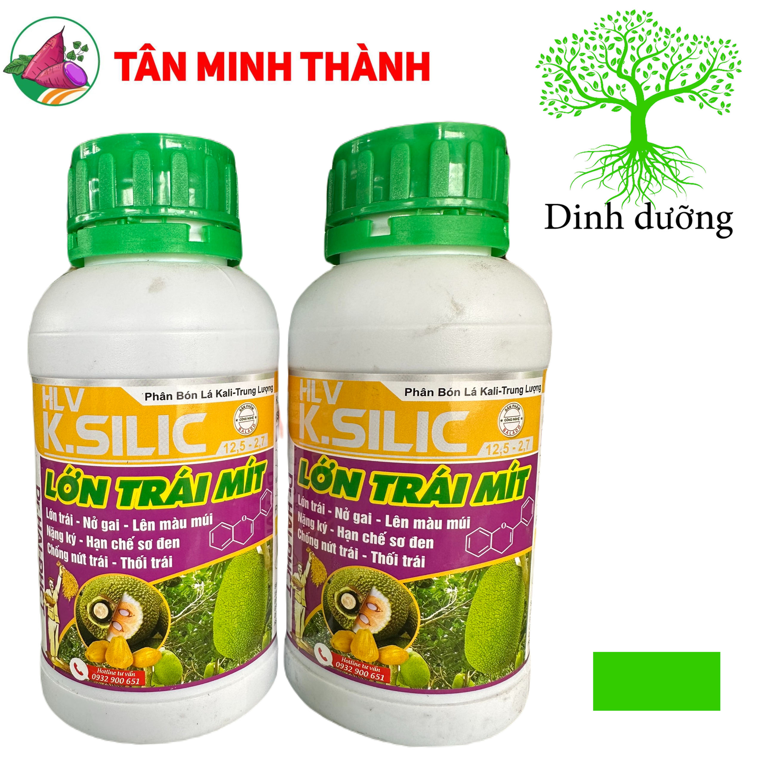 K.Silic HLV Lớn Trái Mít - Thuốc giúp nở gai, lên màu múi, nặng ký, hạn chế sơ đen, chống nứt trái, thối trái