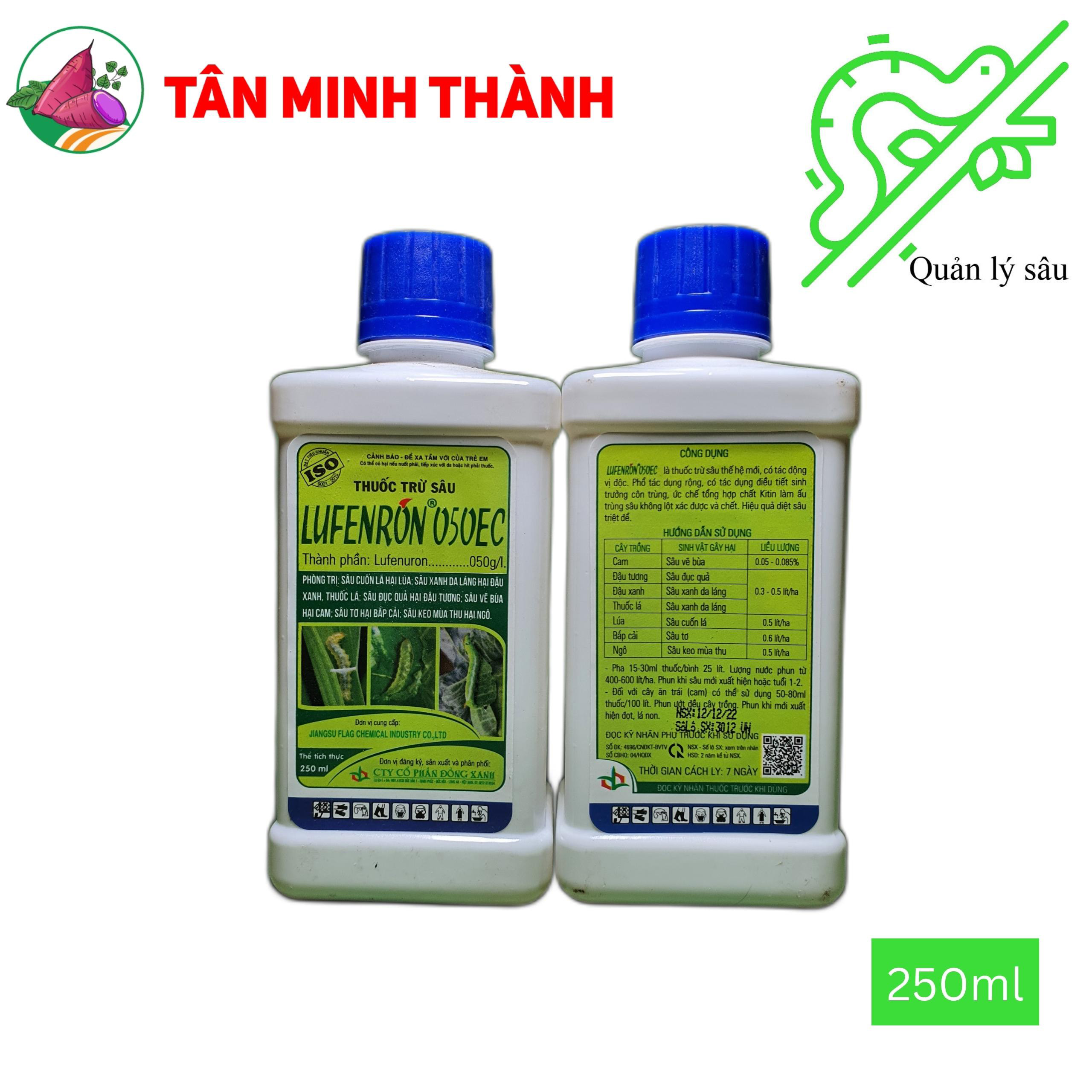 Lufenron 050ec - Thuốc đặc trị sâu cuốn lá, dòi đục lá, sâu xanh da láng, sâu tơ, sâu keo mùa thu