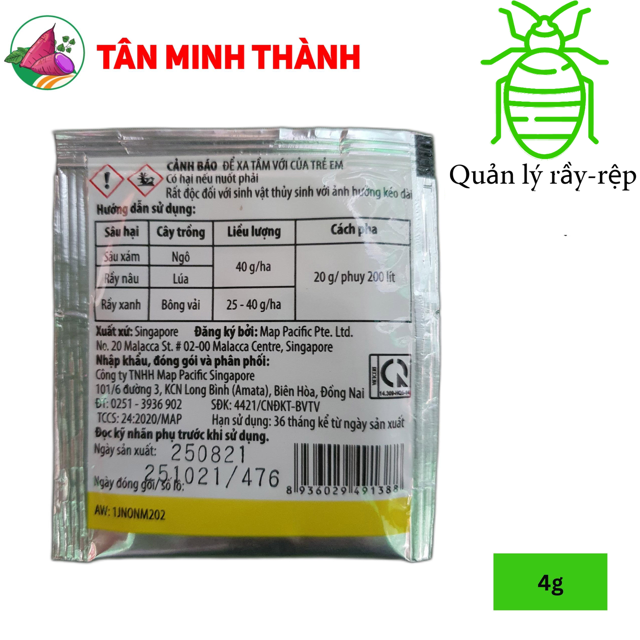 Map Jono 700WP - Thuốc đặc trị rầy xanh, rầy nâu, sâu xám, bọ trĩ, rây mêm, mò nhớt