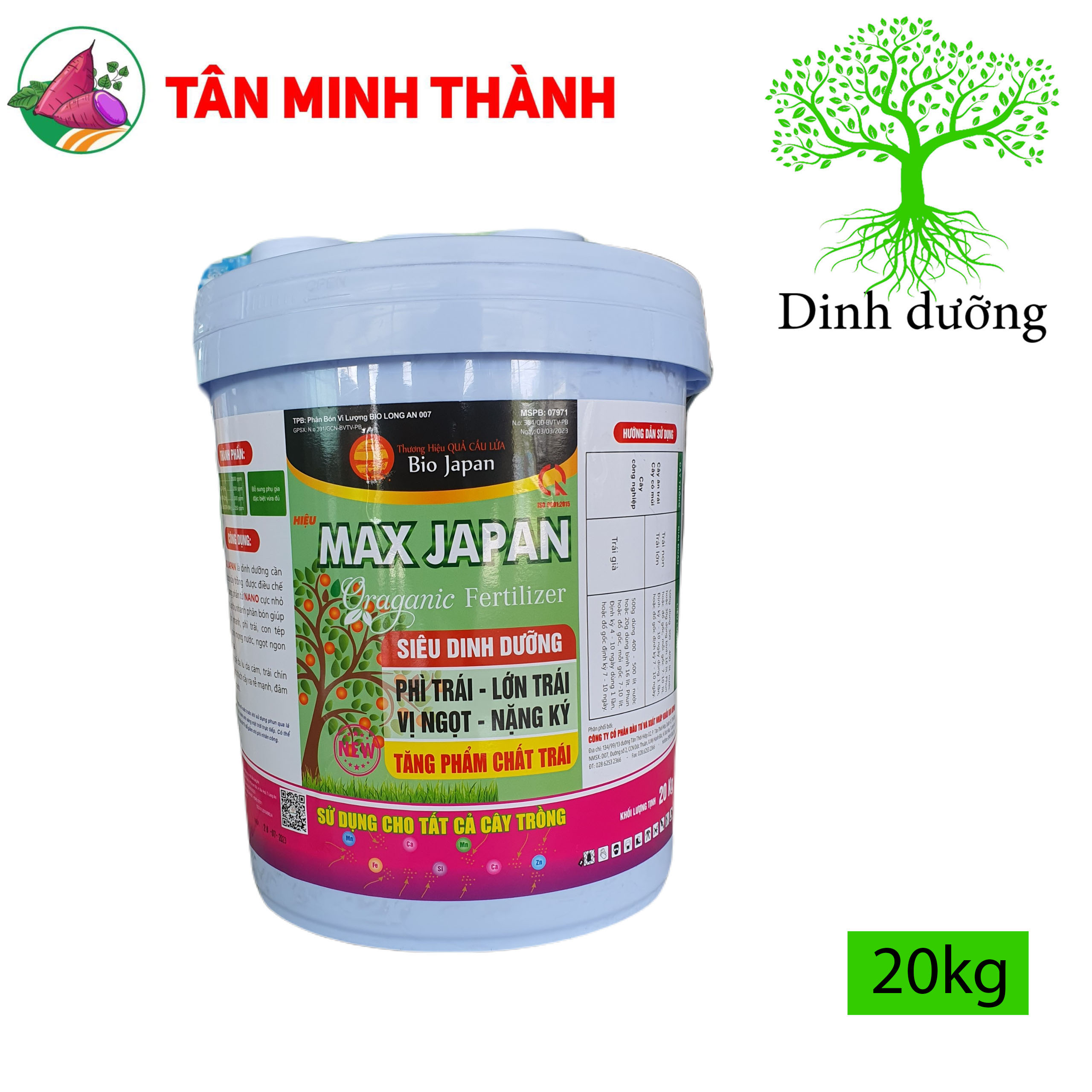 Max Japan - Giúp phì trái, lớn trái, vị ngọt, nặng ký, to trái, bóng trái