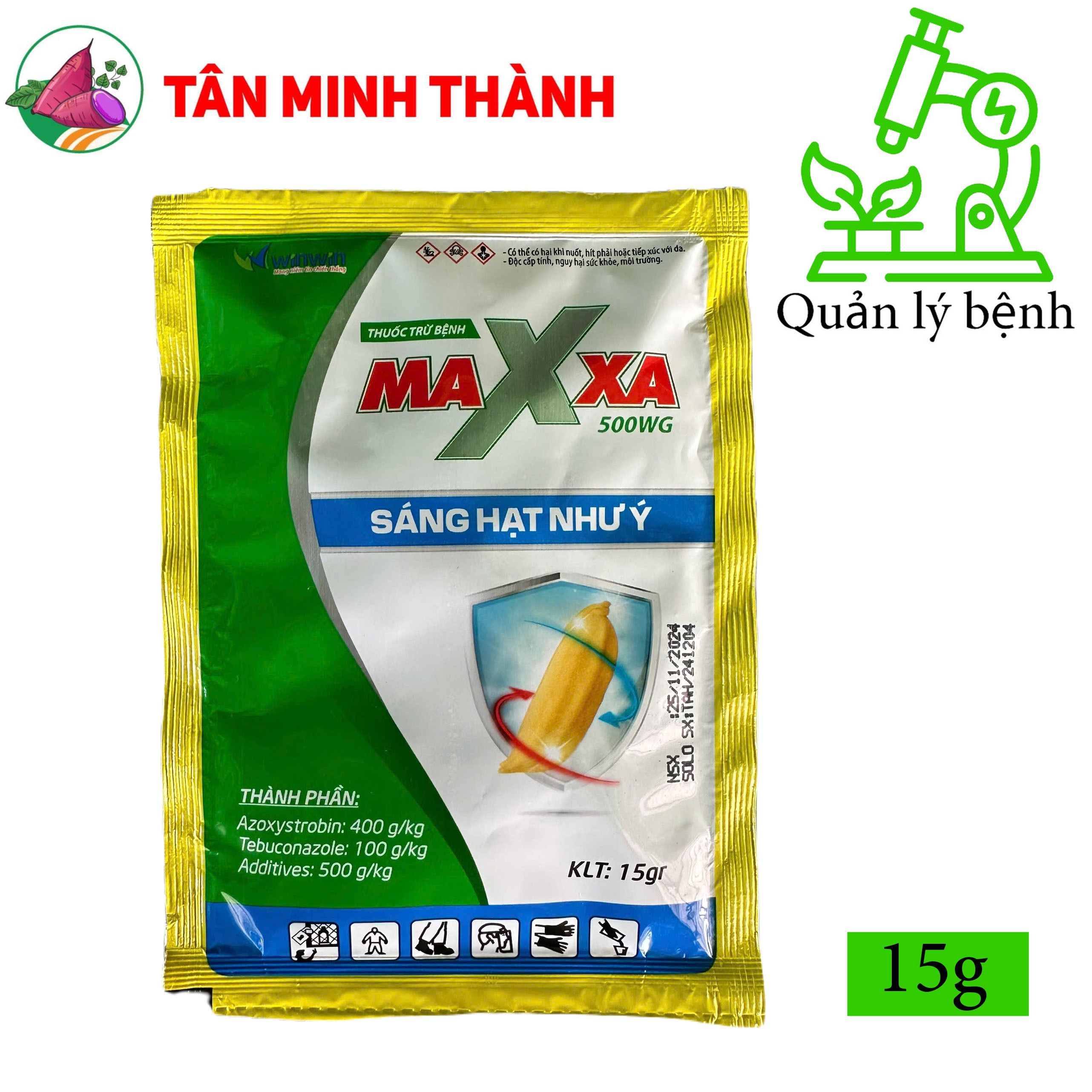 Maxxa 500WG - Thuốc trừ bệnh đạo ôn, lem lép hạt, khô vằn