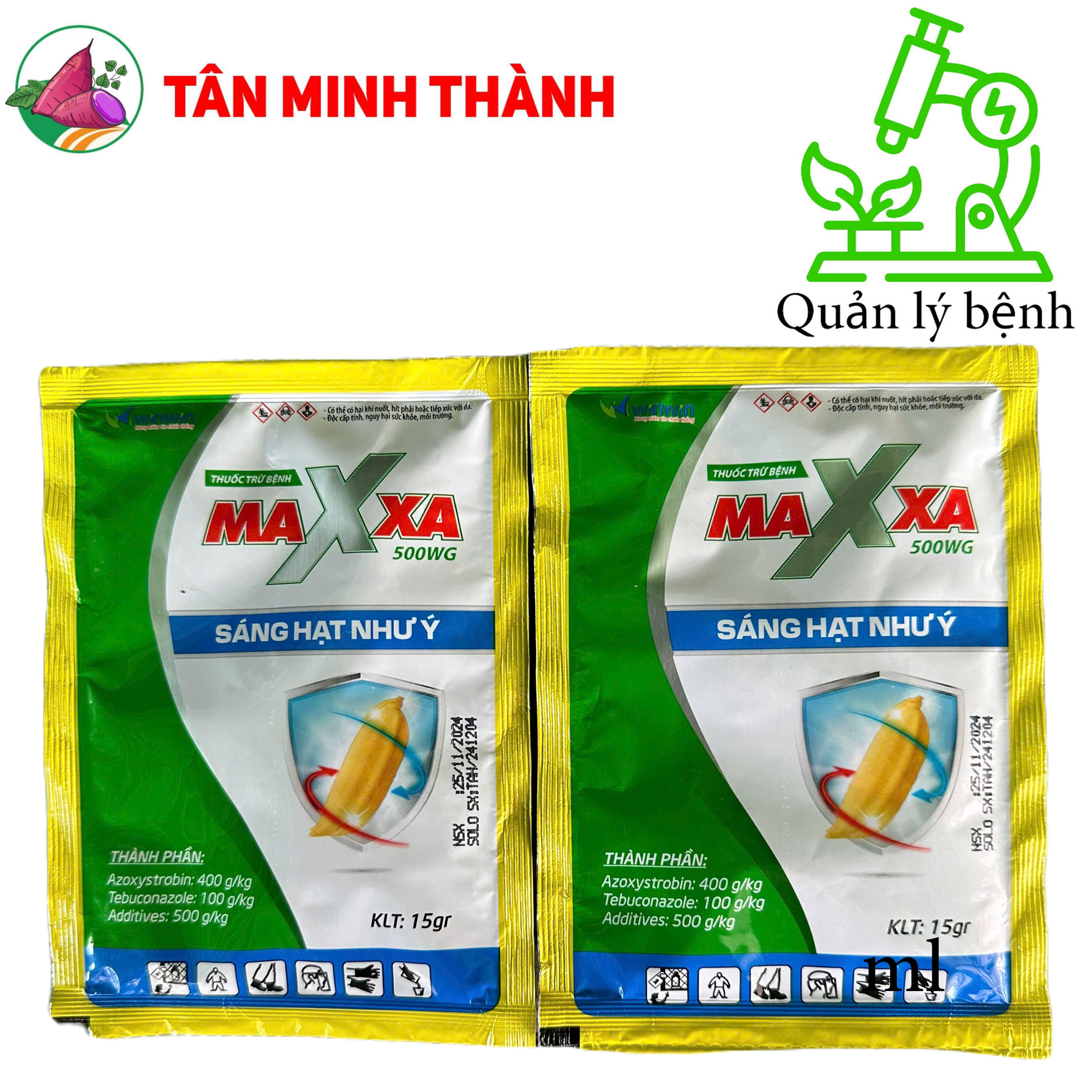 Maxxa 500WG - Thuốc trừ bệnh đạo ôn, lem lép hạt, khô vằn