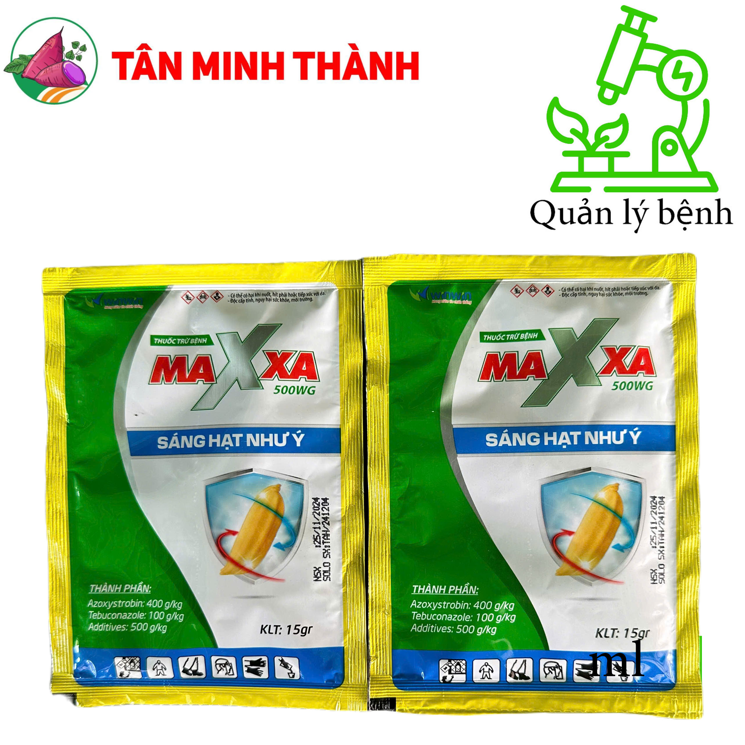 Maxxa 500WG - Thuốc trừ bệnh đạo ôn, lem lép hạt, khô vằn
