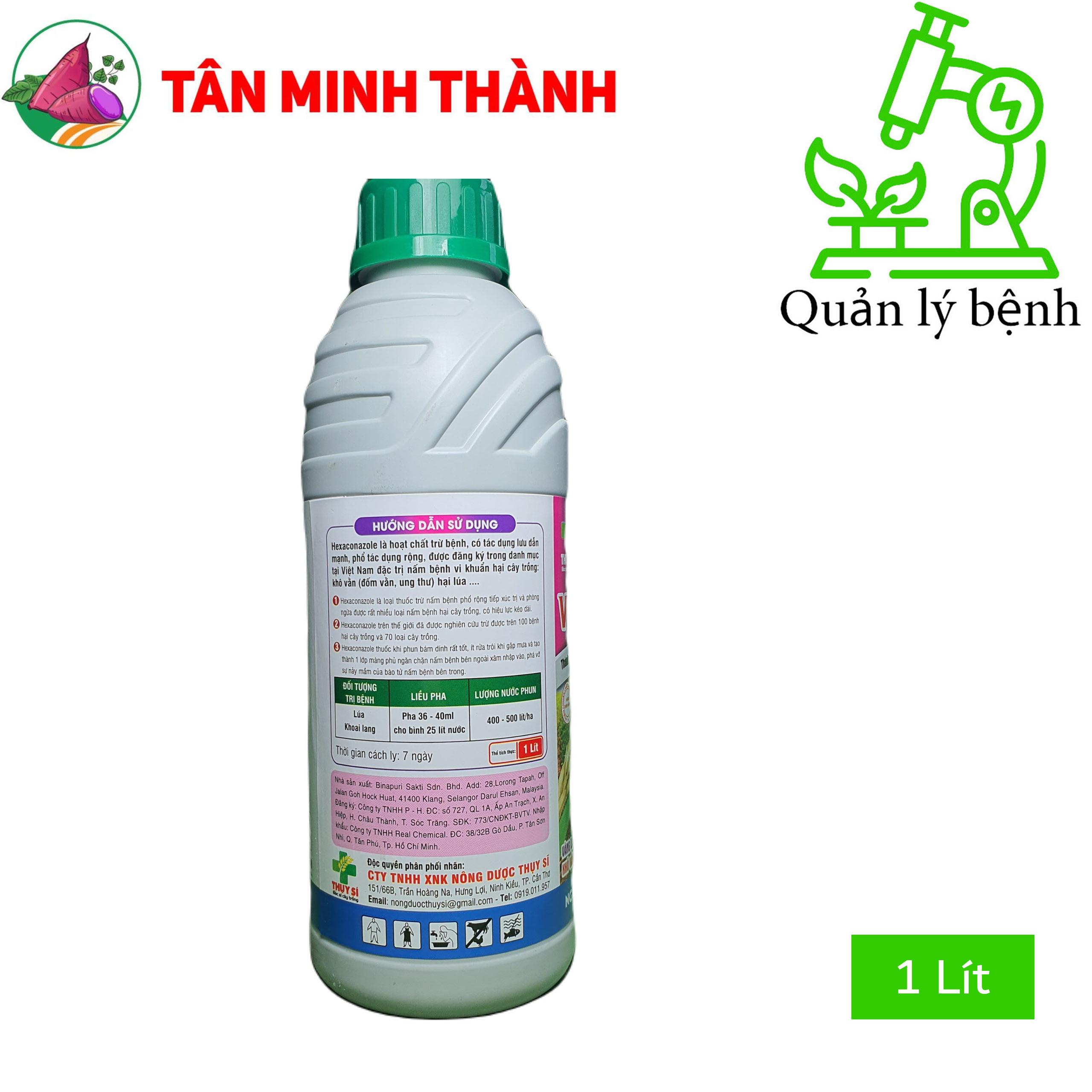 Mekongvil 5SC - Thuốc trừ bệnh chạy dây, thối củ khoai lang, khô vằn, lem lép hạt, lép vàng, lép đen, vàng lá, thối rễ, héo xanh