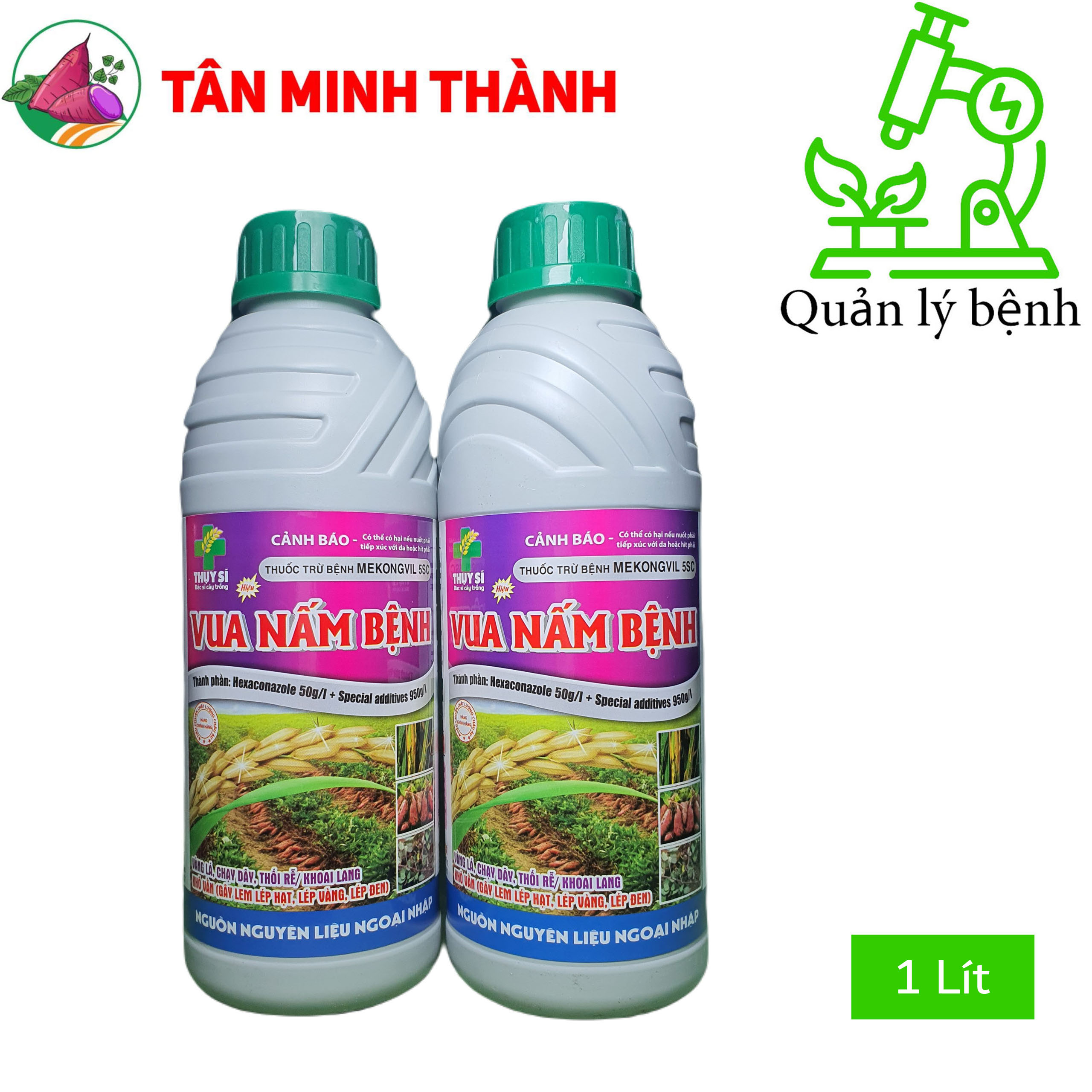 Mekongvil 5SC - Thuốc trừ bệnh chạy dây, thối củ khoai lang, khô vằn, lem lép hạt, lép vàng, lép đen, vàng lá, thối rễ, héo xanh