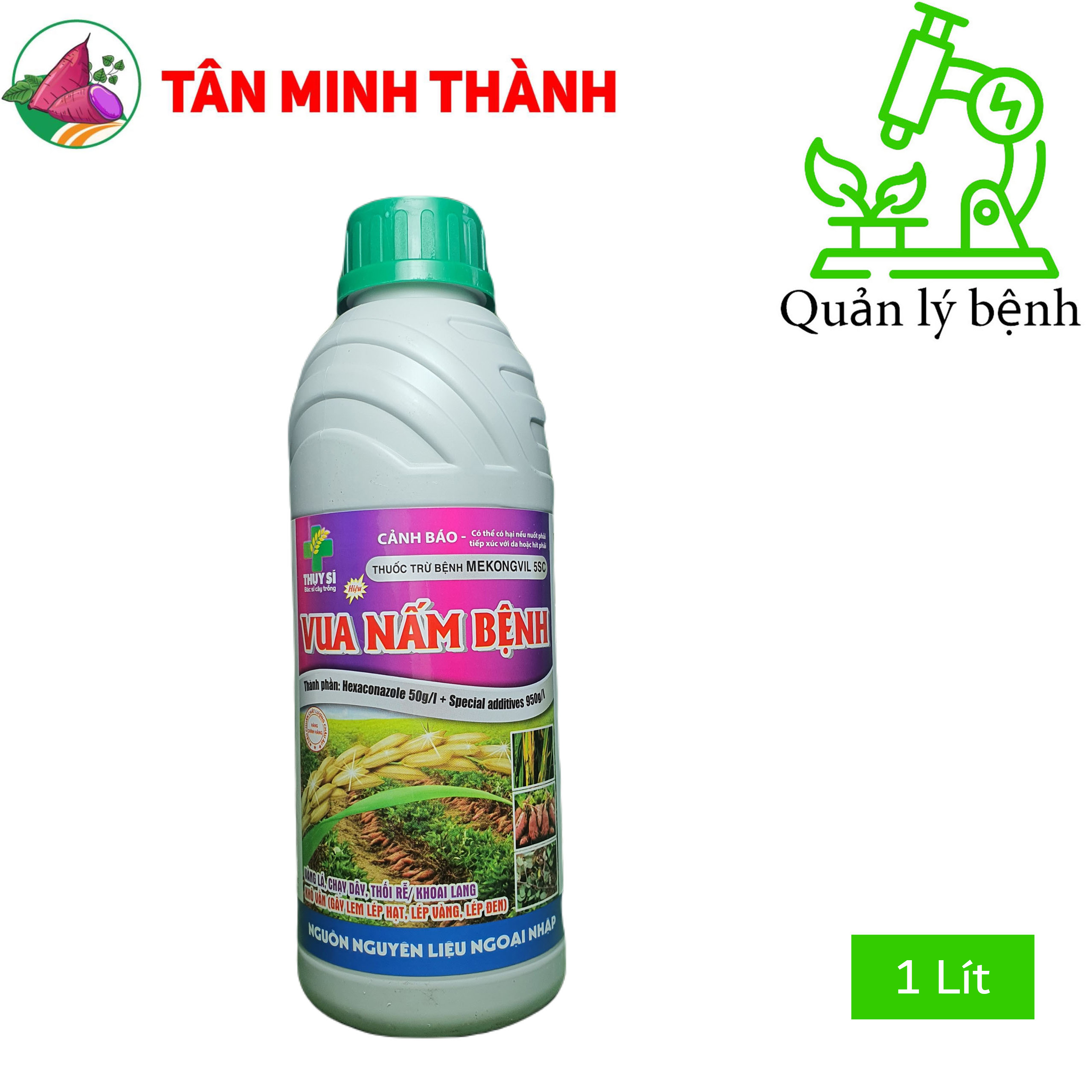 Mekongvil 5SC - Thuốc trừ bệnh chạy dây, thối củ khoai lang, khô vằn, lem lép hạt, lép vàng, lép đen, vàng lá, thối rễ, héo xanh