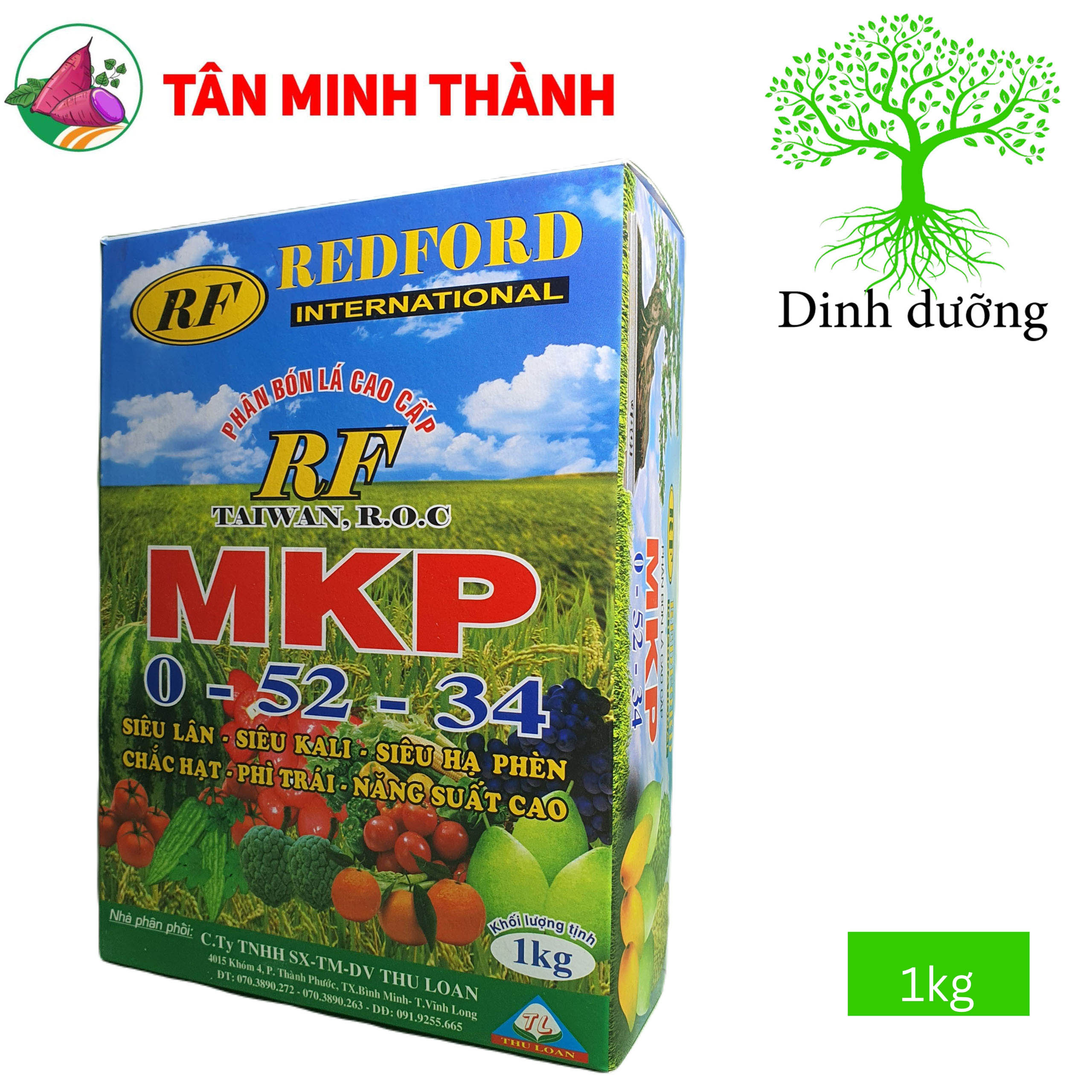 MKP 0-52-34 - Thuốc kích thích ra rễ, phân hóa mầm hoa, già lá nhanh, ra hoa, đậu trái, hạ phèn, phân giải hữu cơ