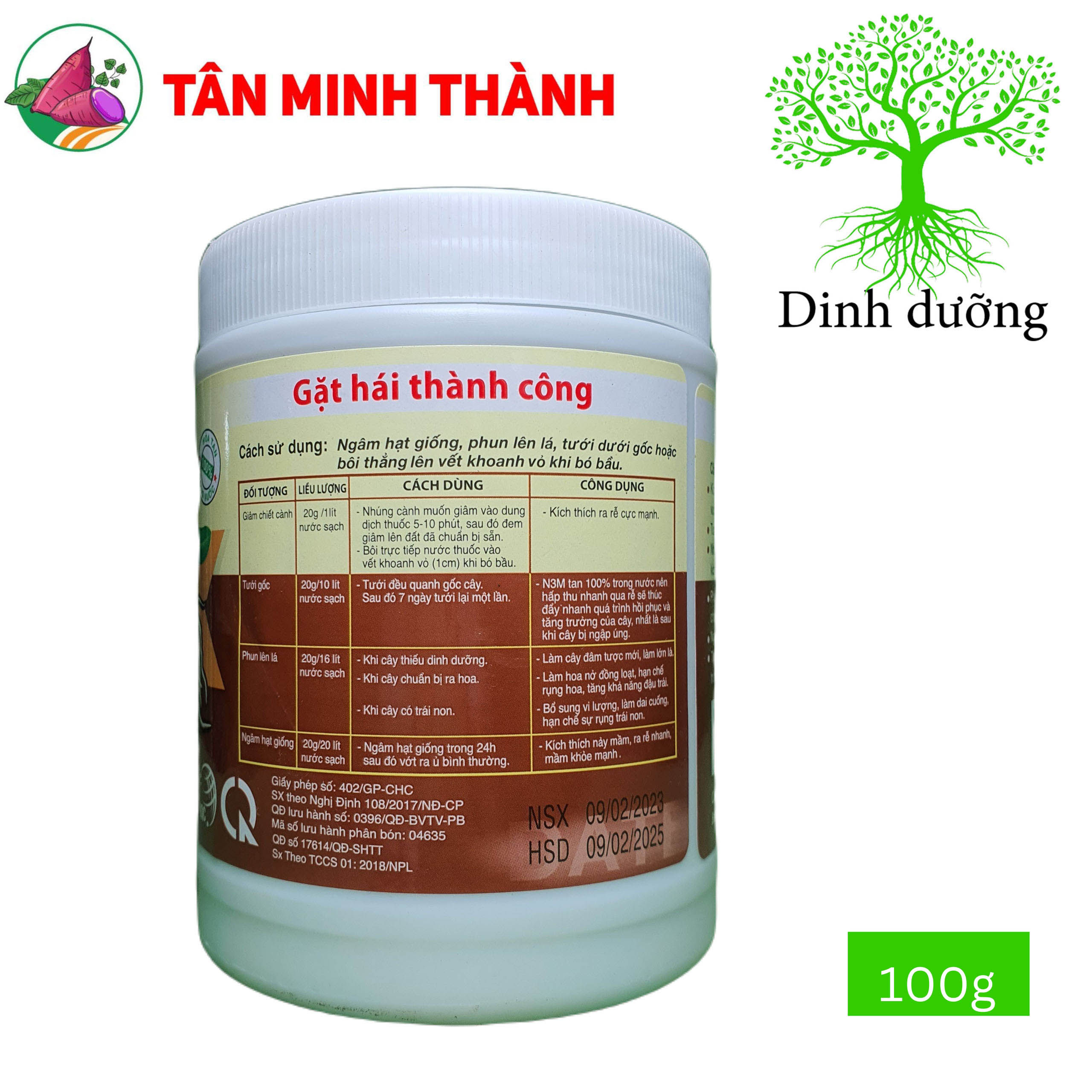 N3M Phú Lâm - Thuốc kích thích ra rễ, ra tược, lớn lá, ra hoa, đậu trái, hạt nảy mầm nhanh
