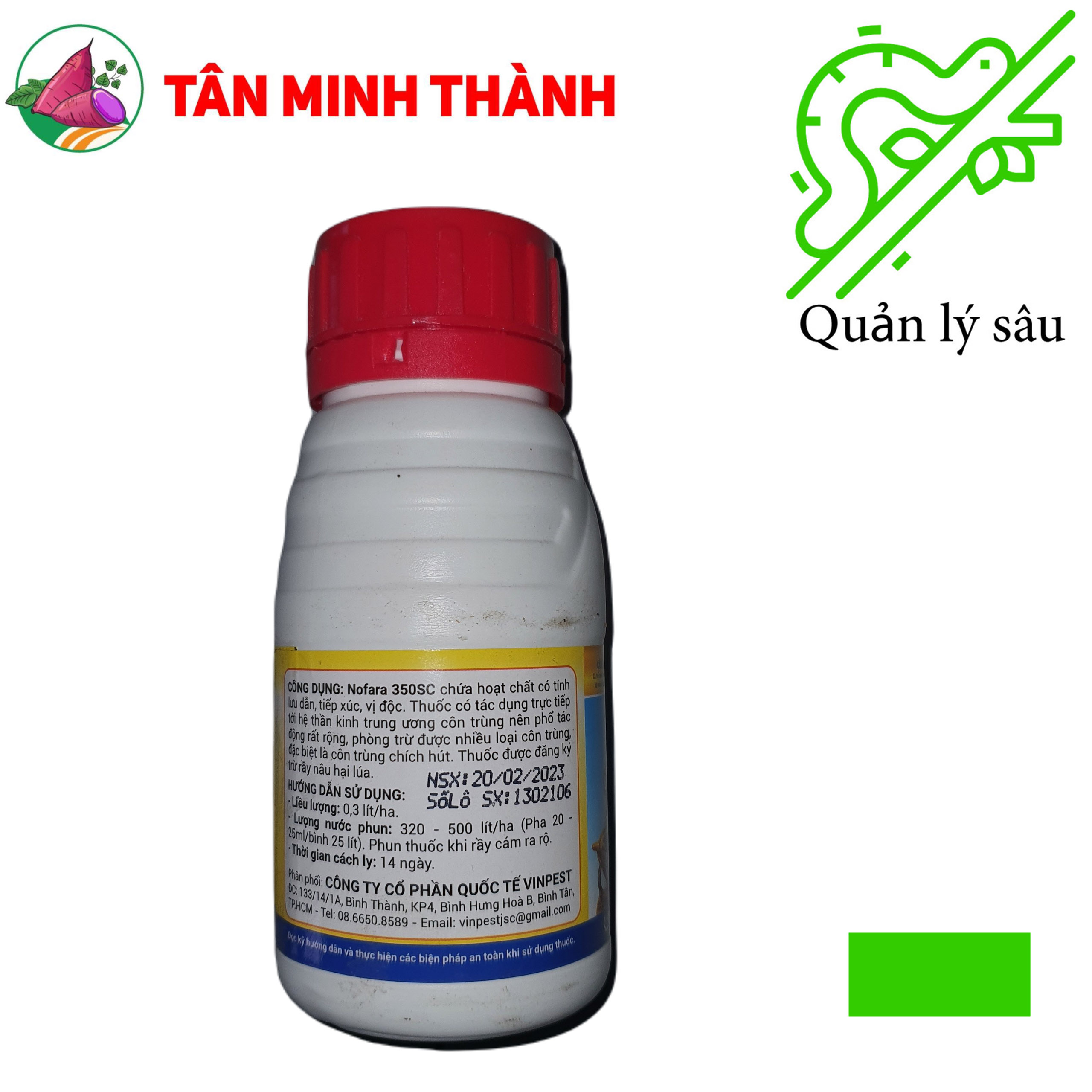 Nofara 350SC Dê Vàng - Thuốc đặc trị rầy xanh, bọ trĩ, rệp sáp, ruồi đục trái, bọ phấn trắng, bù lạch