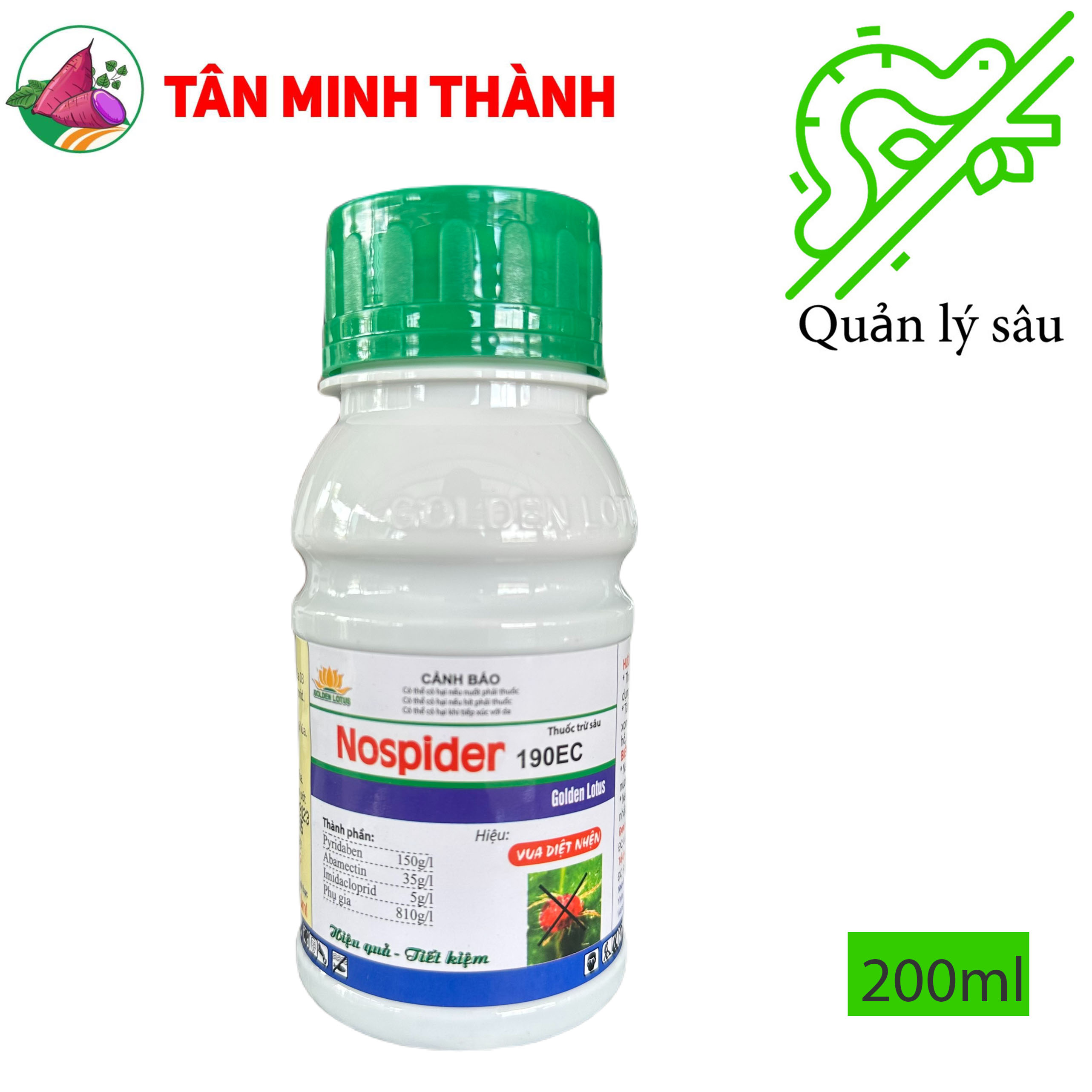 Nospider 190EC - Thuốc đặc trị nhện đỏ, bọ trĩ