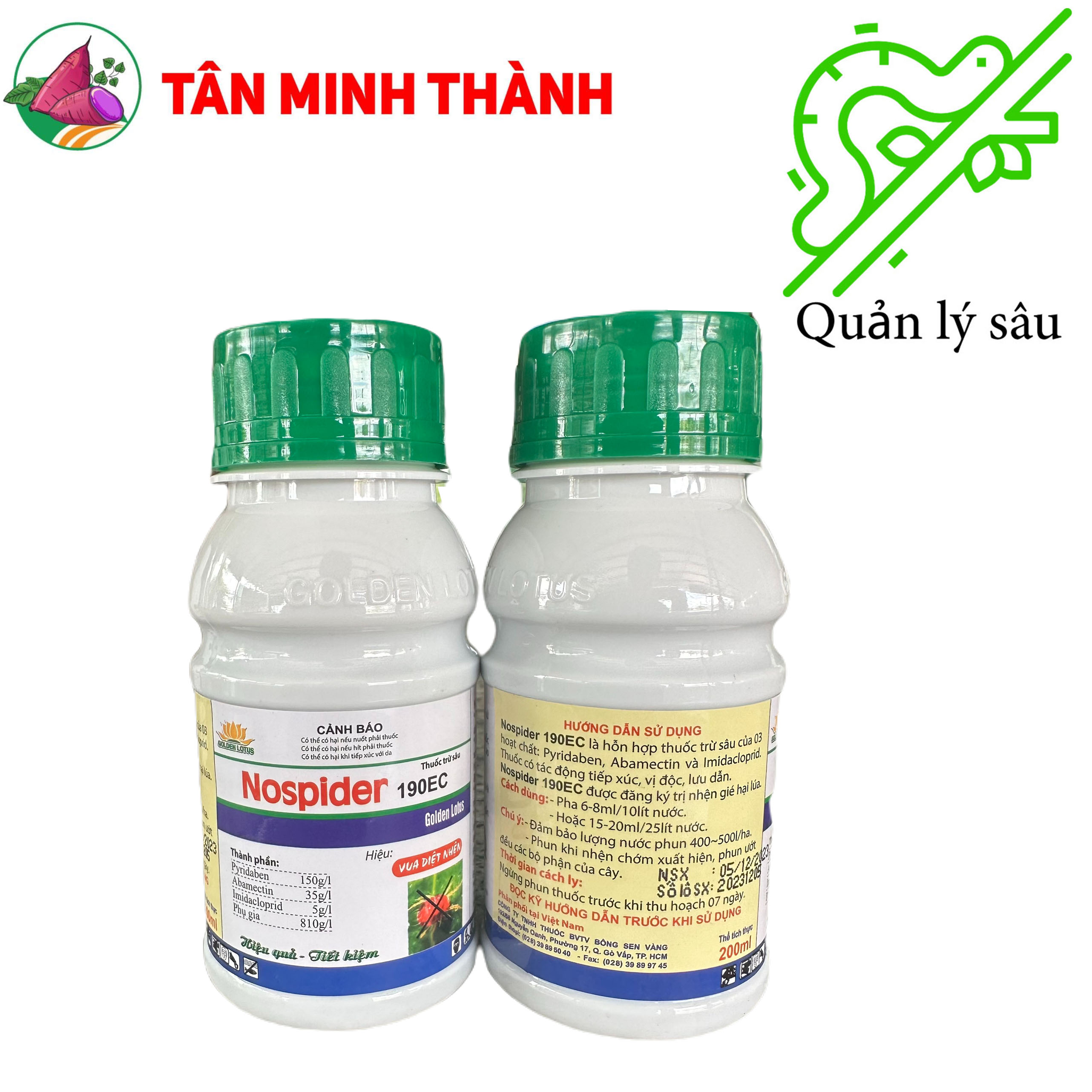 Nospider 190EC - Thuốc đặc trị nhện đỏ, bọ trĩ