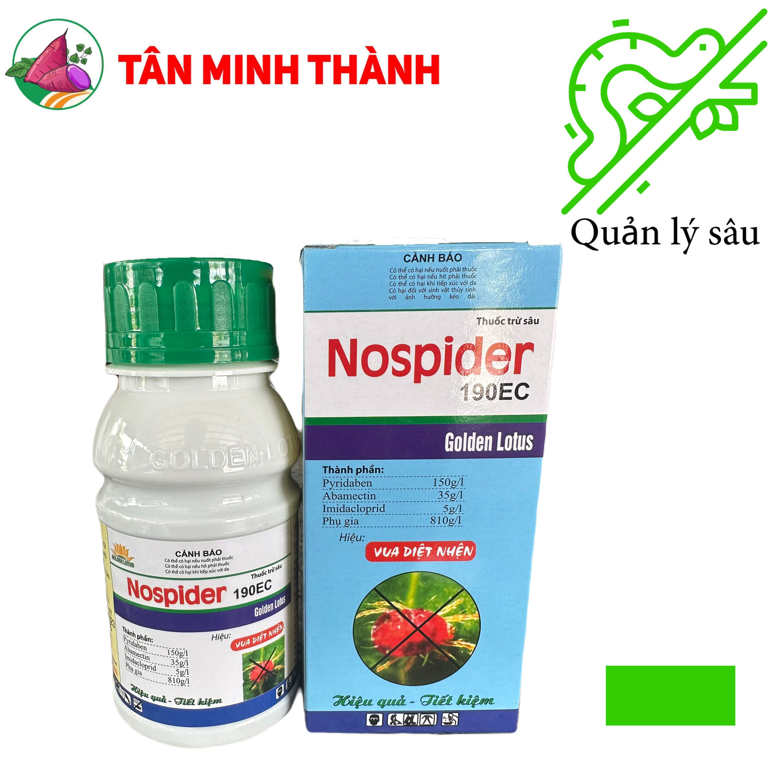 Nospider 190EC - Thuốc đặc trị nhện đỏ, bọ trĩ