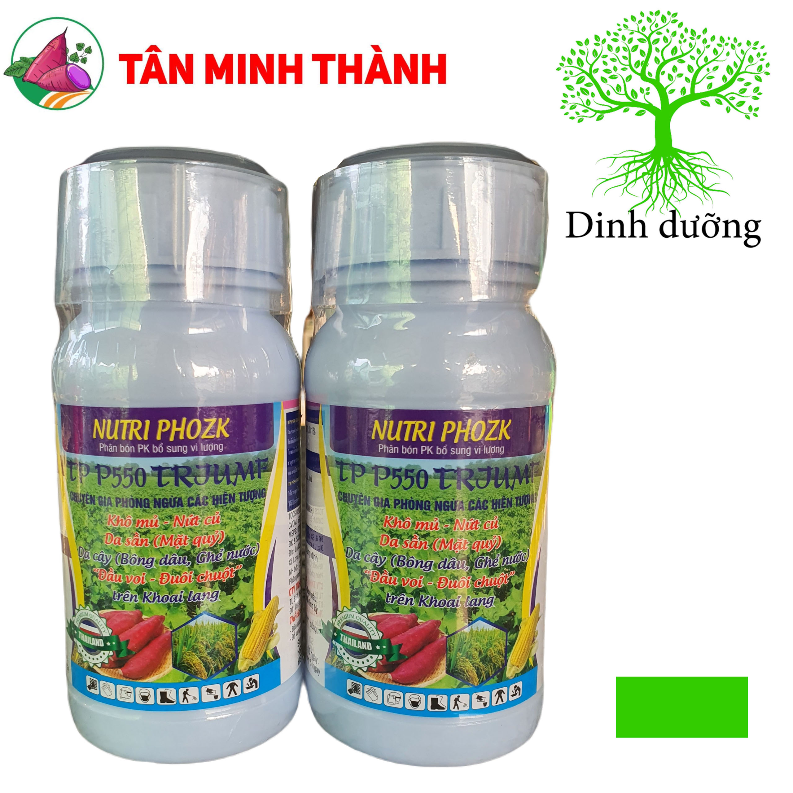 Nutri Phozk - Thuốc tạo củ, to củ khoai lang, giảm khô mủ, nứt củ, da sần, da cây, đầu voi-đuôi chuột, dứng dây