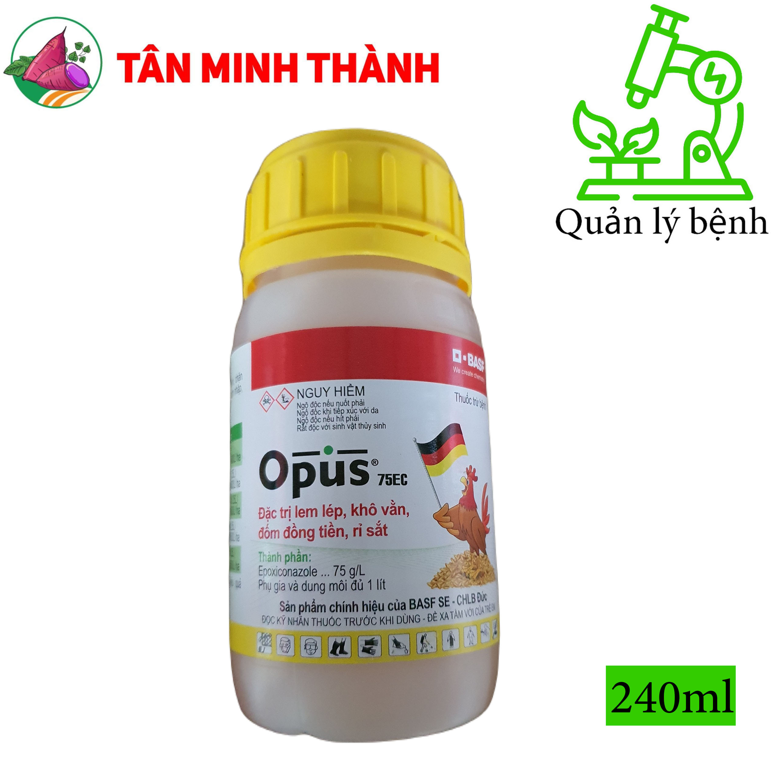 Opus 75EC - Basf - Thuốc đặc trị lem lép hạt, khô vằn, đốm đồng tiền, rỉ sắt