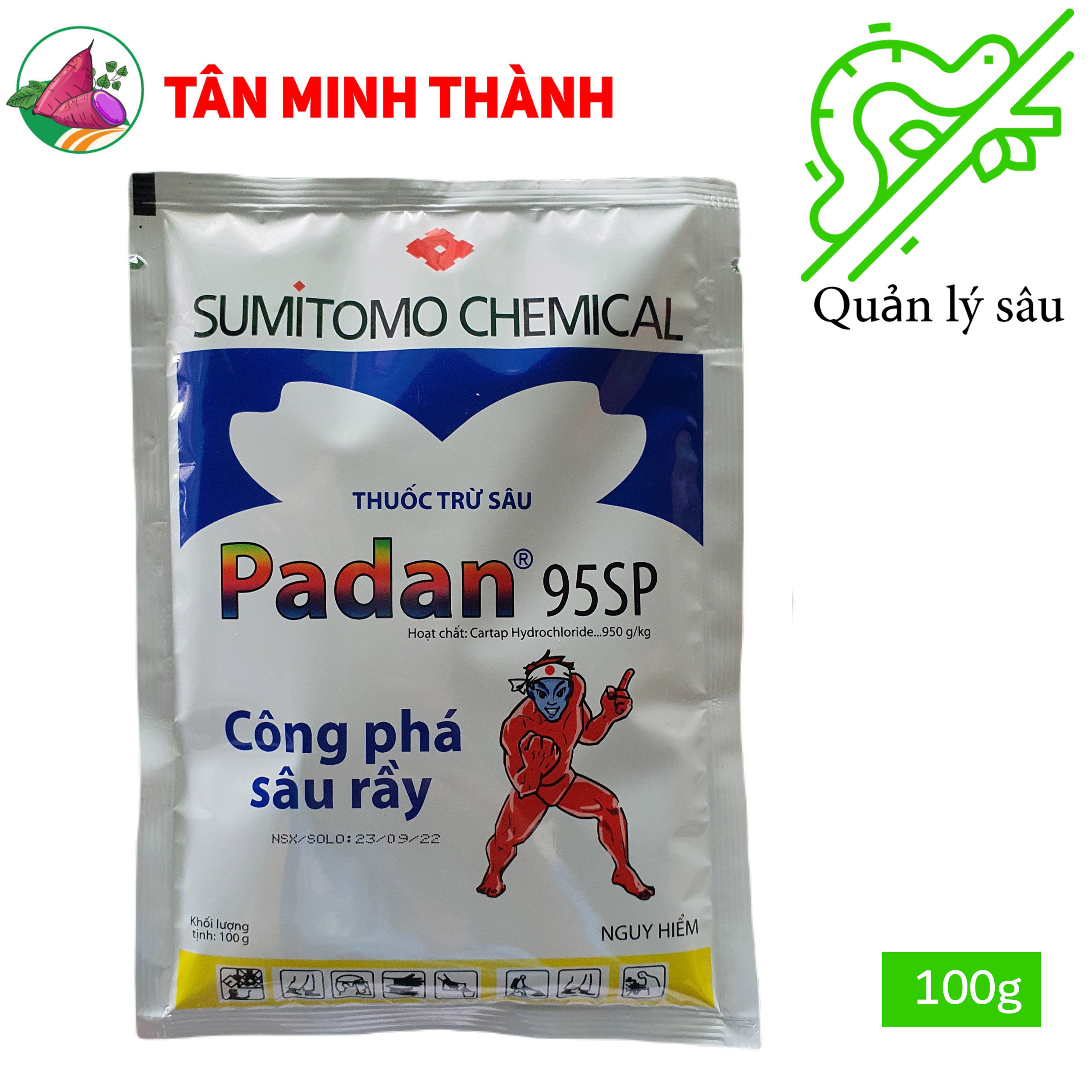 Padan Nhật 95SP - Thuốc đặc trị sâu cuốn lá, sâu đục thân, rầy nâu, sâu khoang