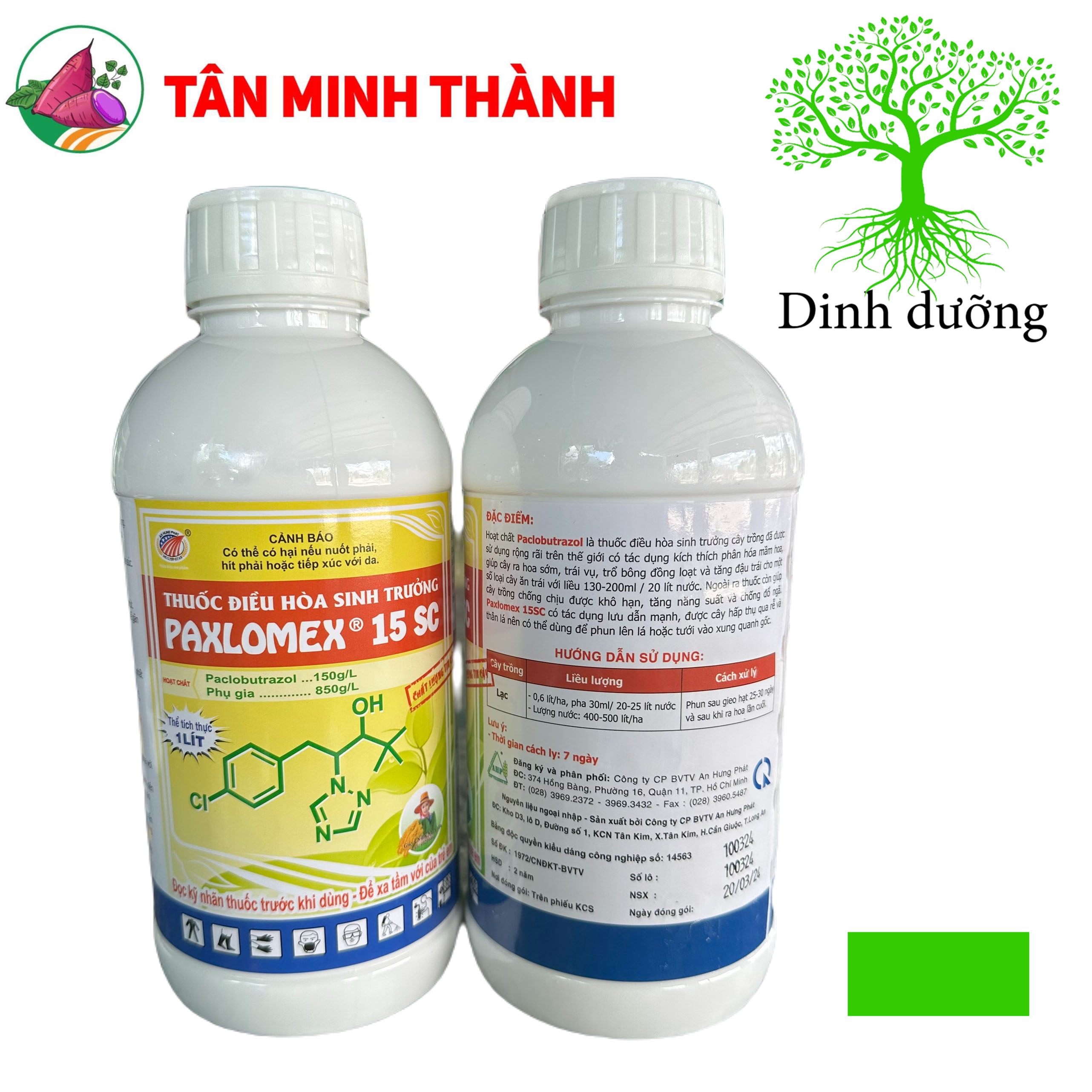 Paxlomex 15SC - Thuốc paclo chặn đọt, tạo mầm hoa, cứng cây